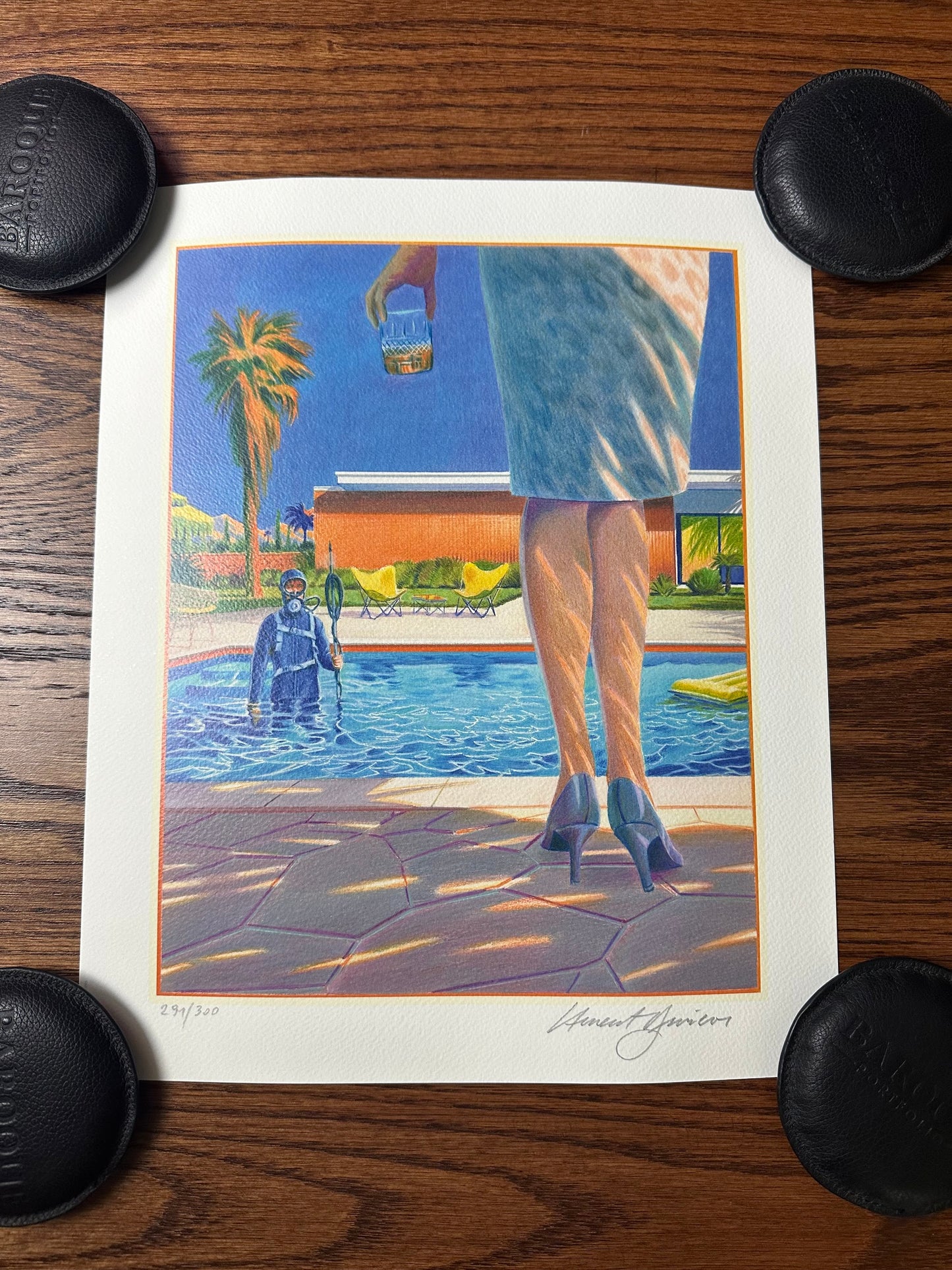 Laurent Durieux – The Graduate Pencil Original Reproduction Litho, 14 x 11 in, art print