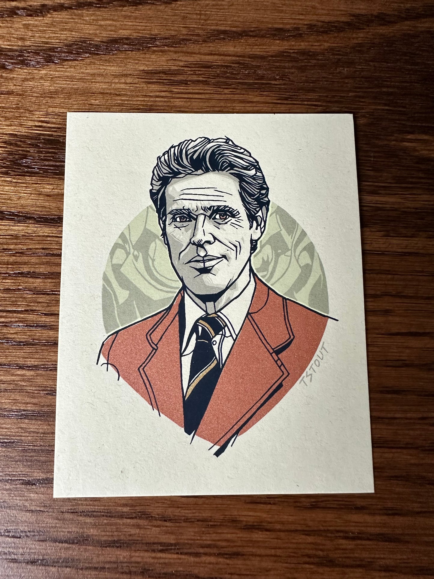 Tyler Stout – Pros and Cons Series X Norman Osborn Handbill, 4 x 5 in, art print