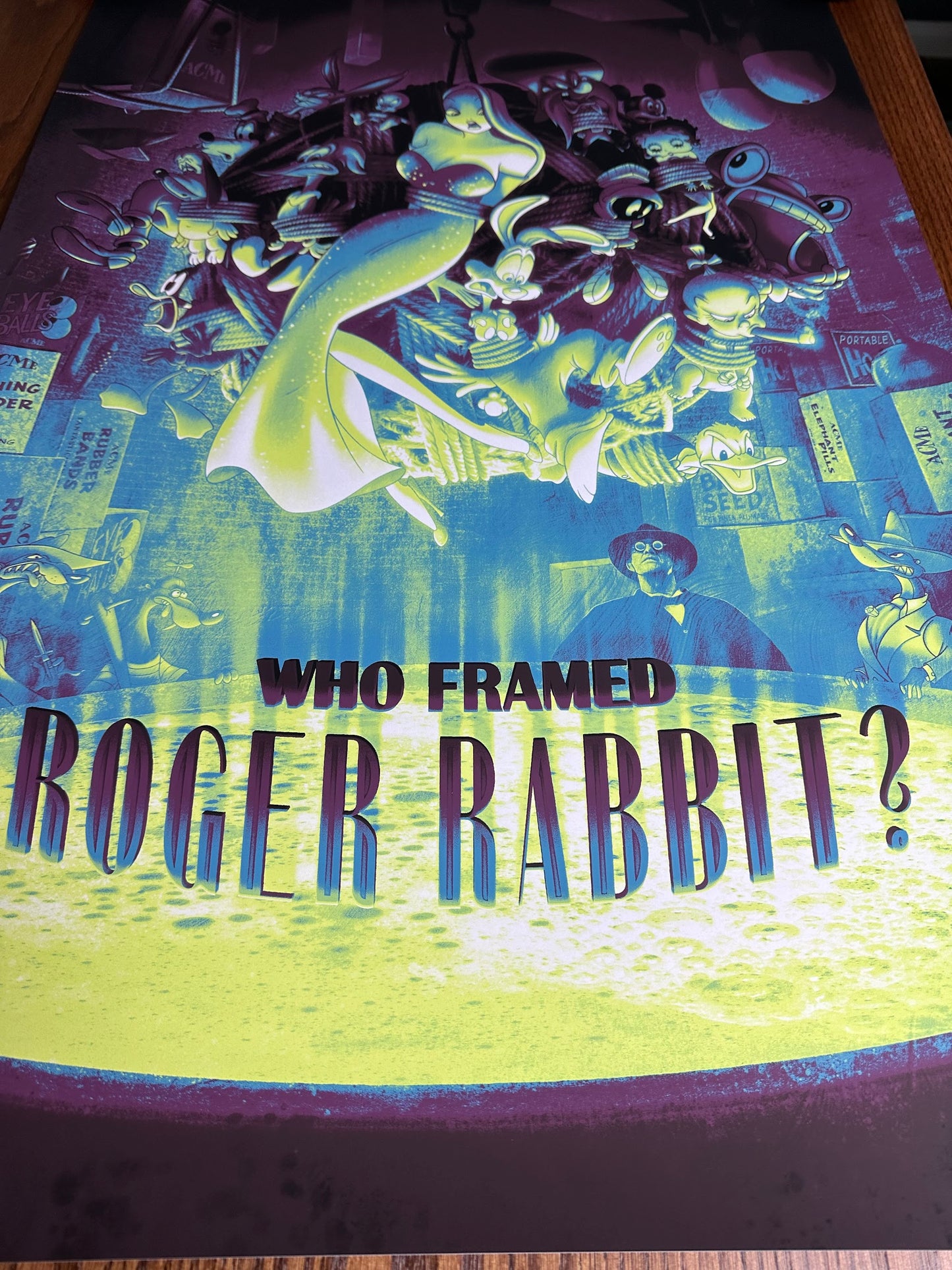 Kevin Wilson – Who Framed Roger Rabbit, 24 x 36 in, poster, image 6