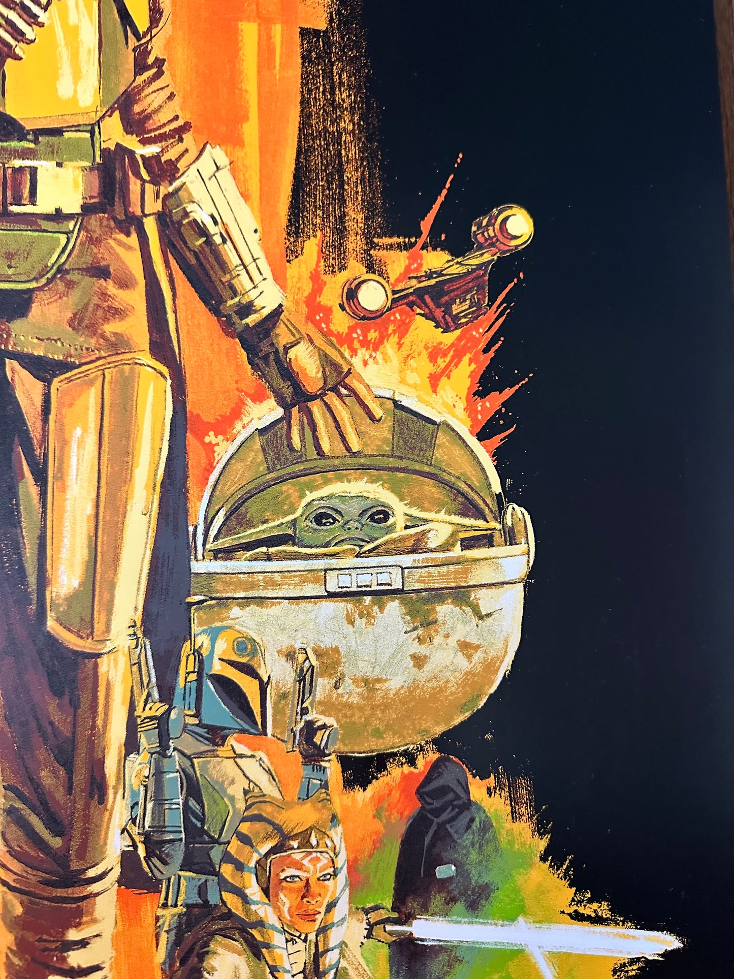Paul Mann – The Mandalorian Foil Variant, 24 x 36 in, poster, image 5