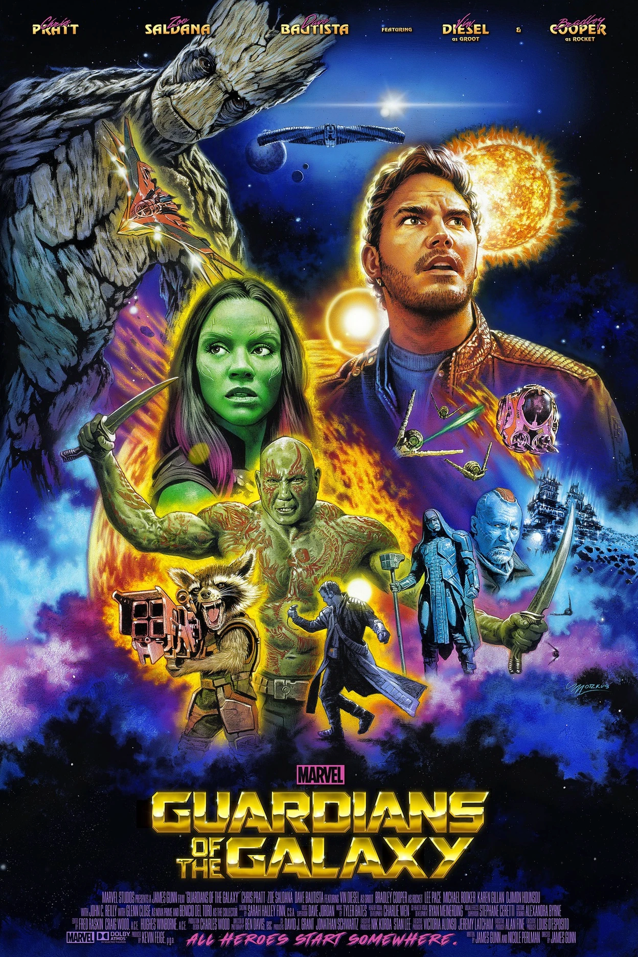 Roger Motzkus – Guardians of the Galaxy, 24 x 36 in, poster, image 8