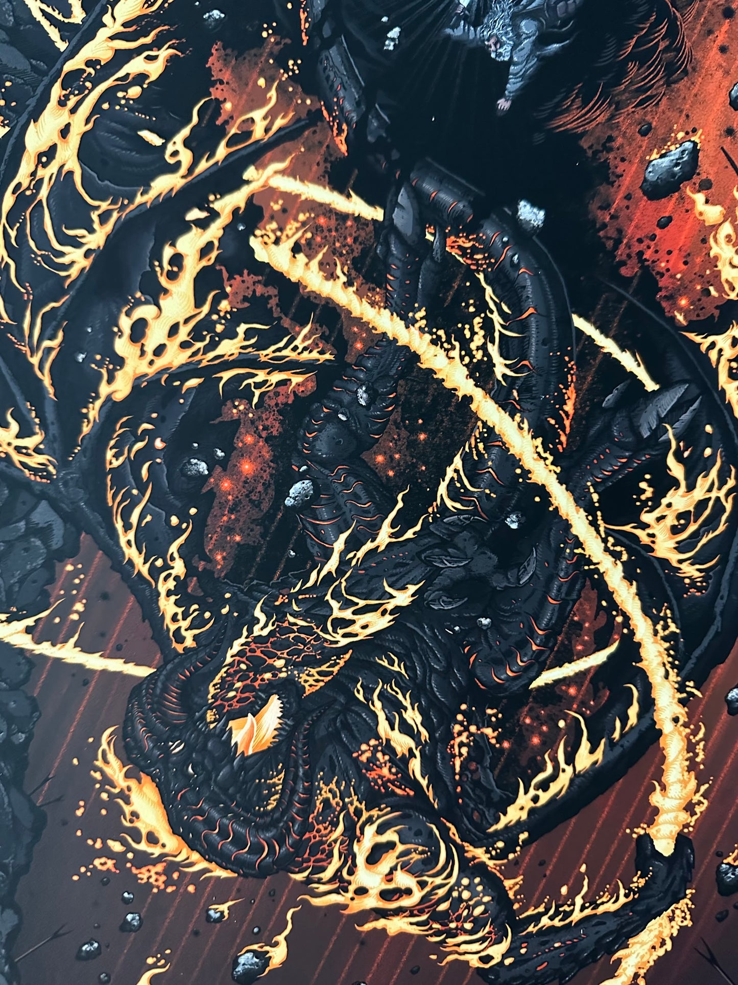 Brad Dunlop – LOTR Battle Beneath Khazad-dum, 12 x 24 in, art print, image 4