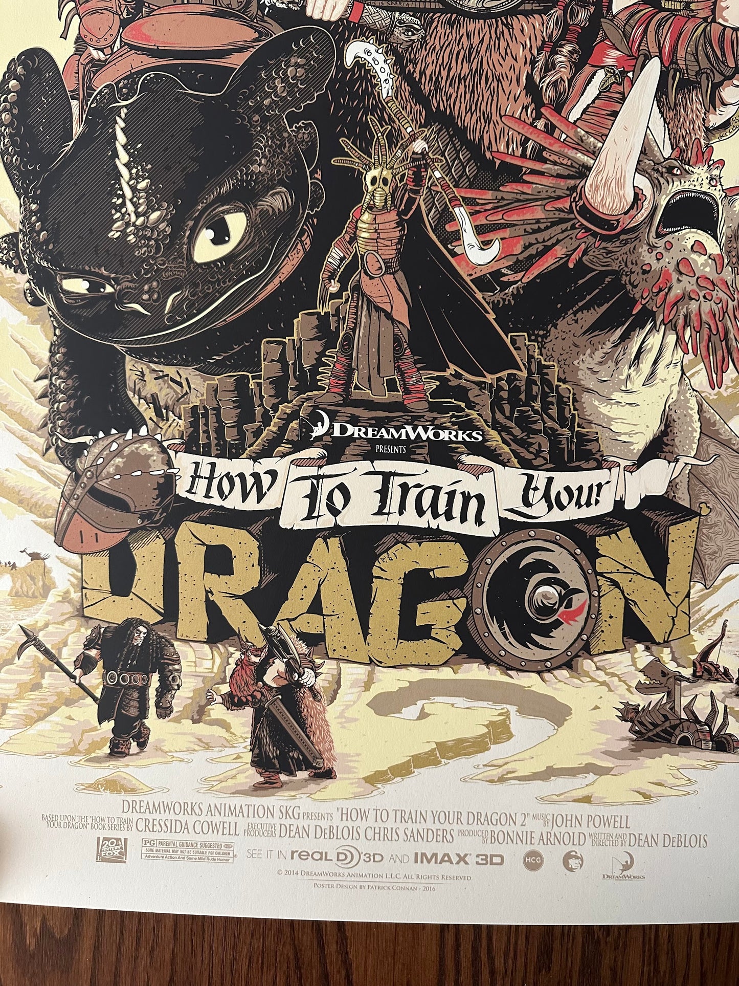 Patrick Connan – How to Train Your Dragon, 24 x 36 in, poster, image 4