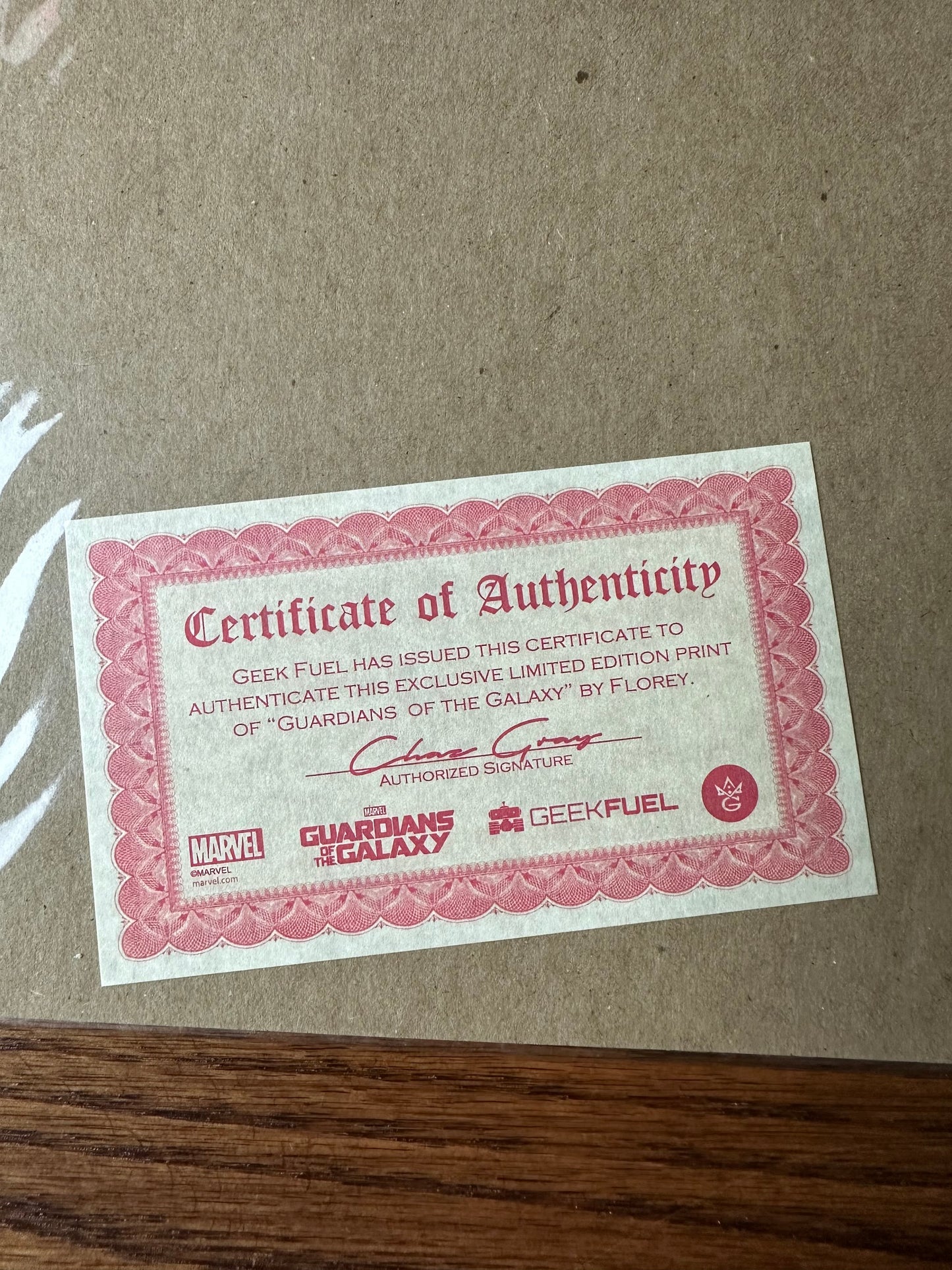 Florey - Geekfuel Guardians of Galaxy 8x10 art print - detail image 3