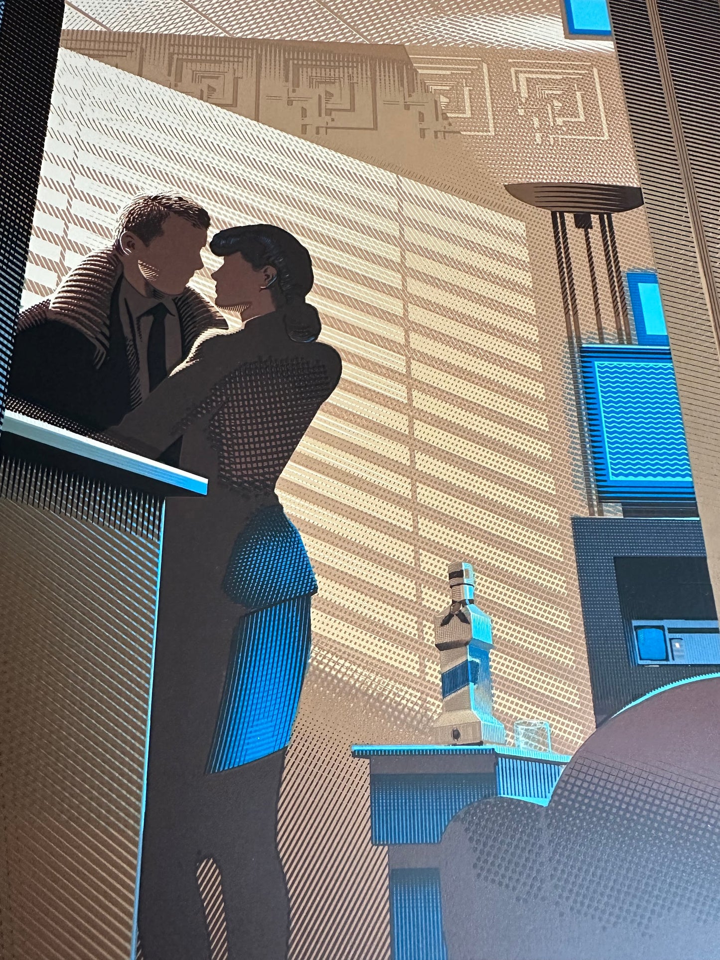 Laurent Durieux – Blade Runner Memories in Green, 24 x 36 in, poster, image 3