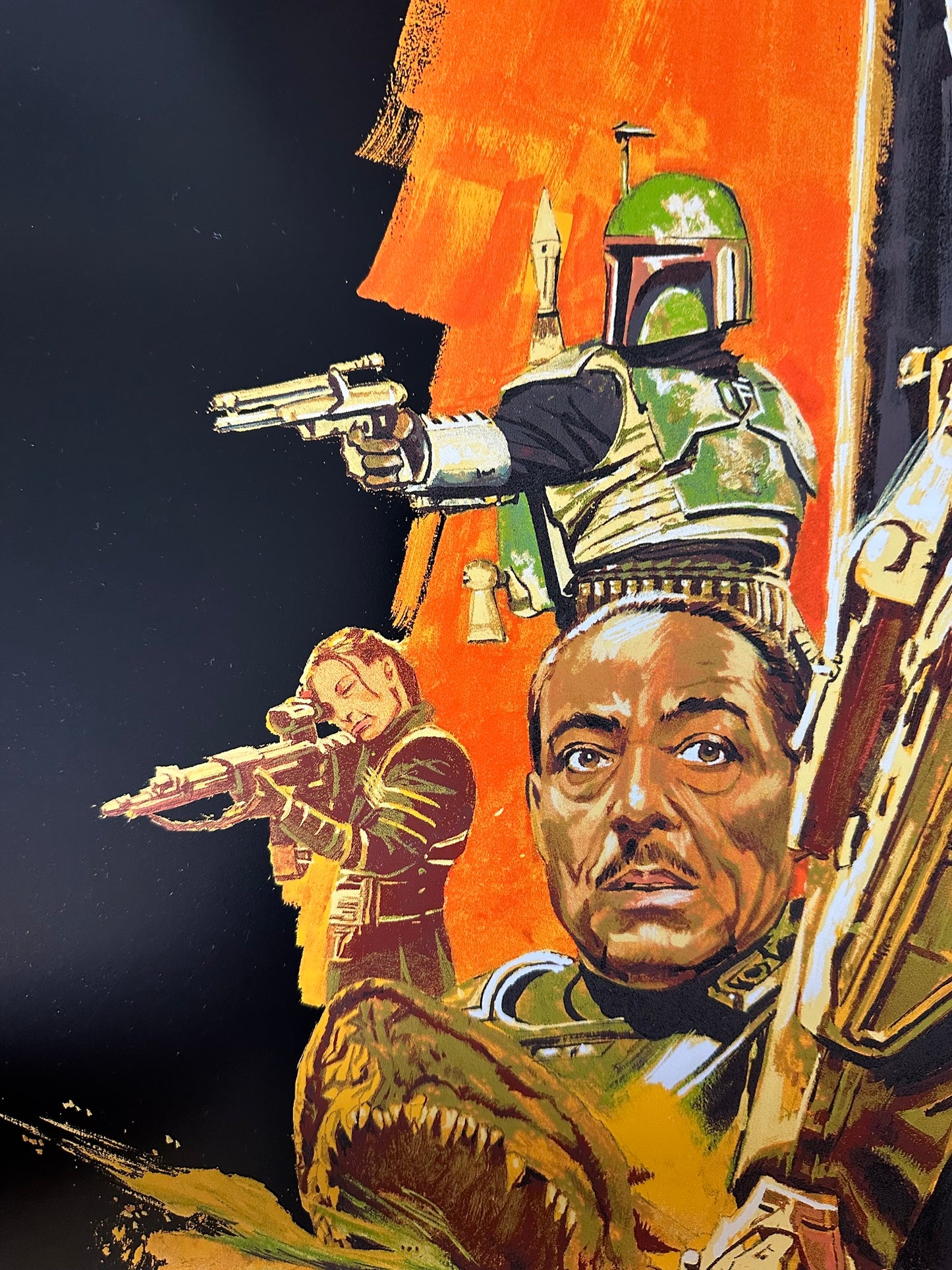 Paul Mann – The Mandalorian Foil Variant, 24 x 36 in, poster, image 4