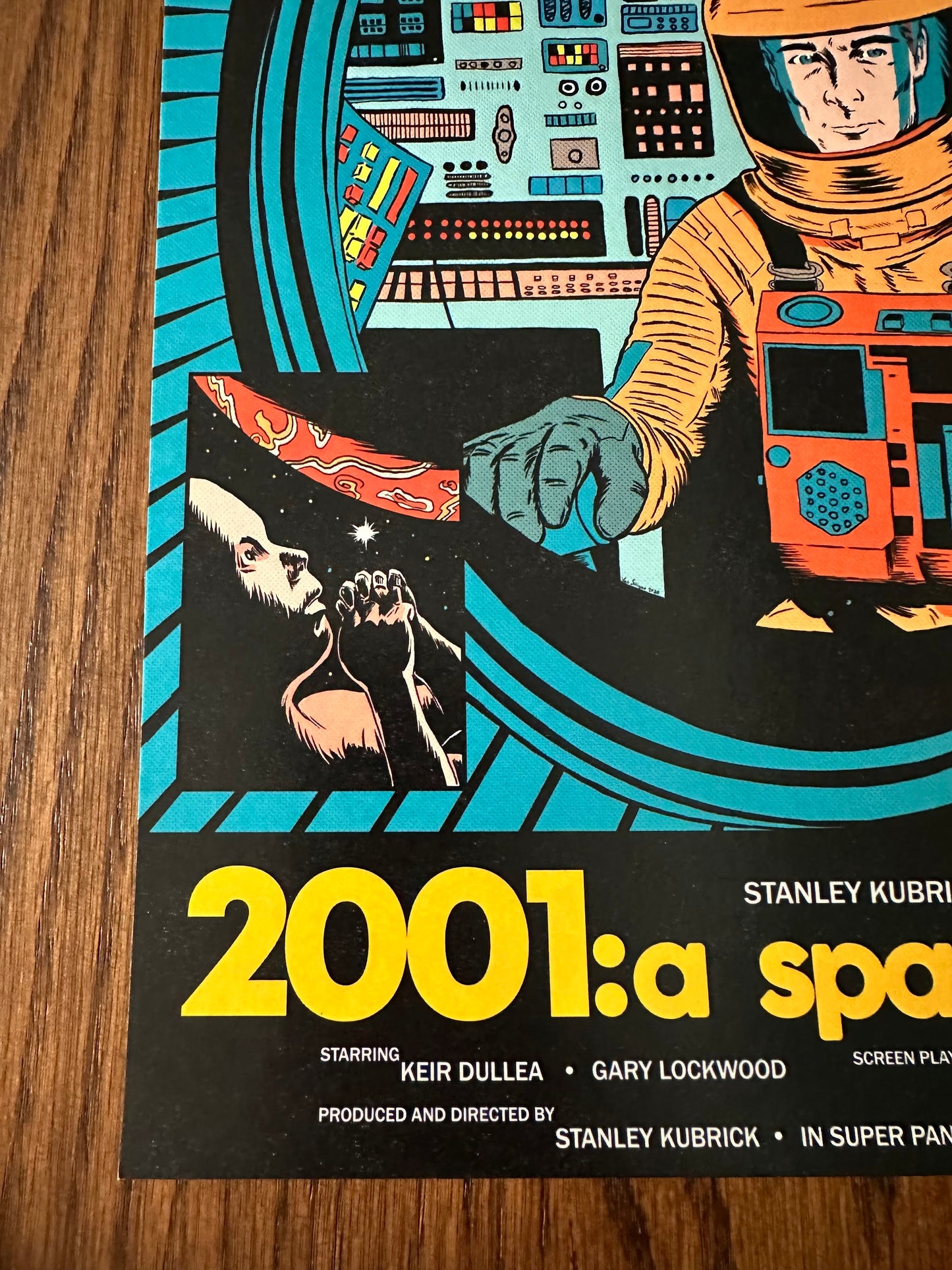 Van Saiyan – 2001: A Space Odyssey, 16.5 x 11.7 in, art print, image 5
