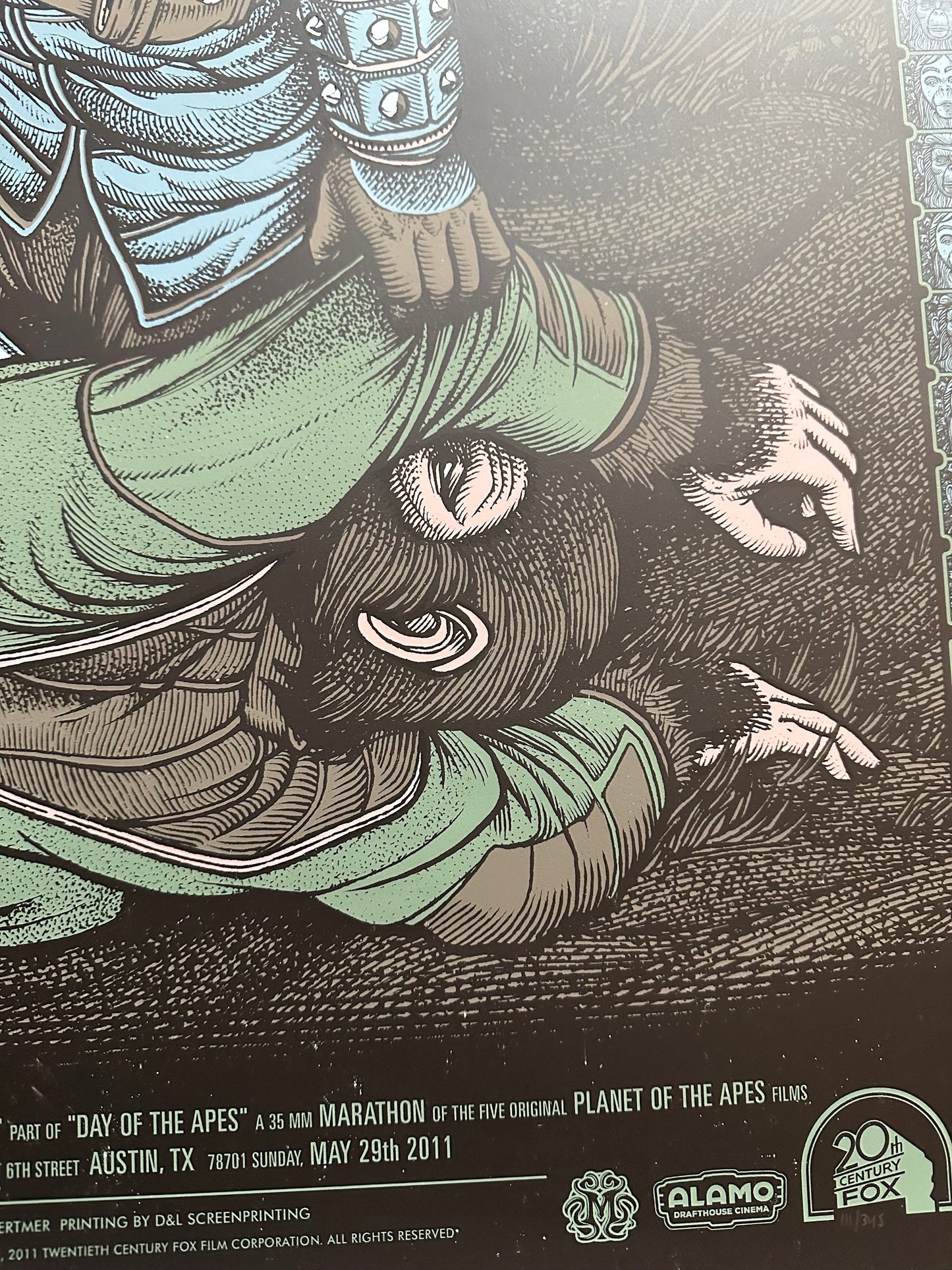 Florian Bertimer – Battle For The Planet of the Apes, 24 x 36 in, poster, image 5