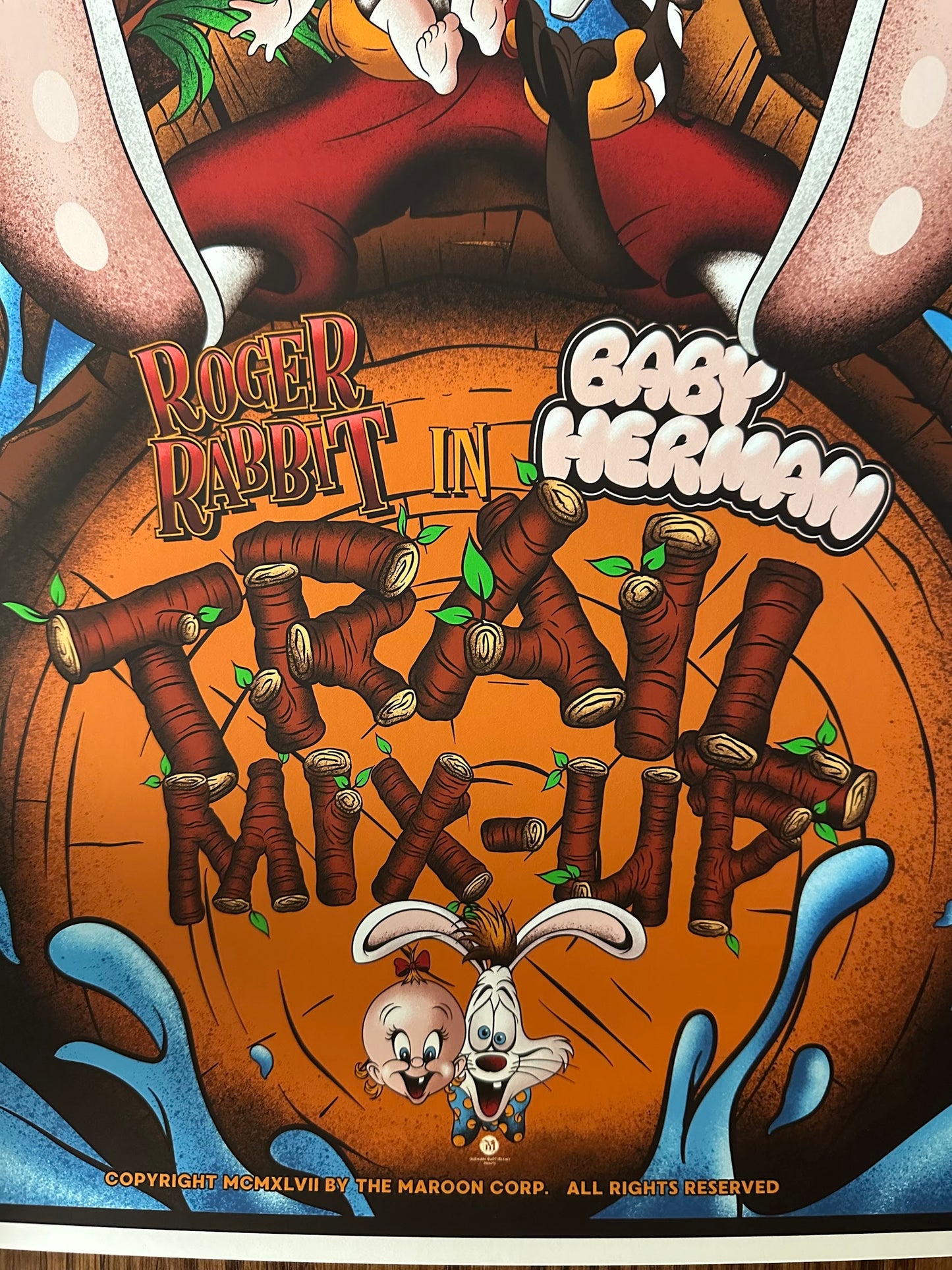 Mainger – Roger Rabbit Trail Mix-Up, 16 x 24 in, art print, image 4