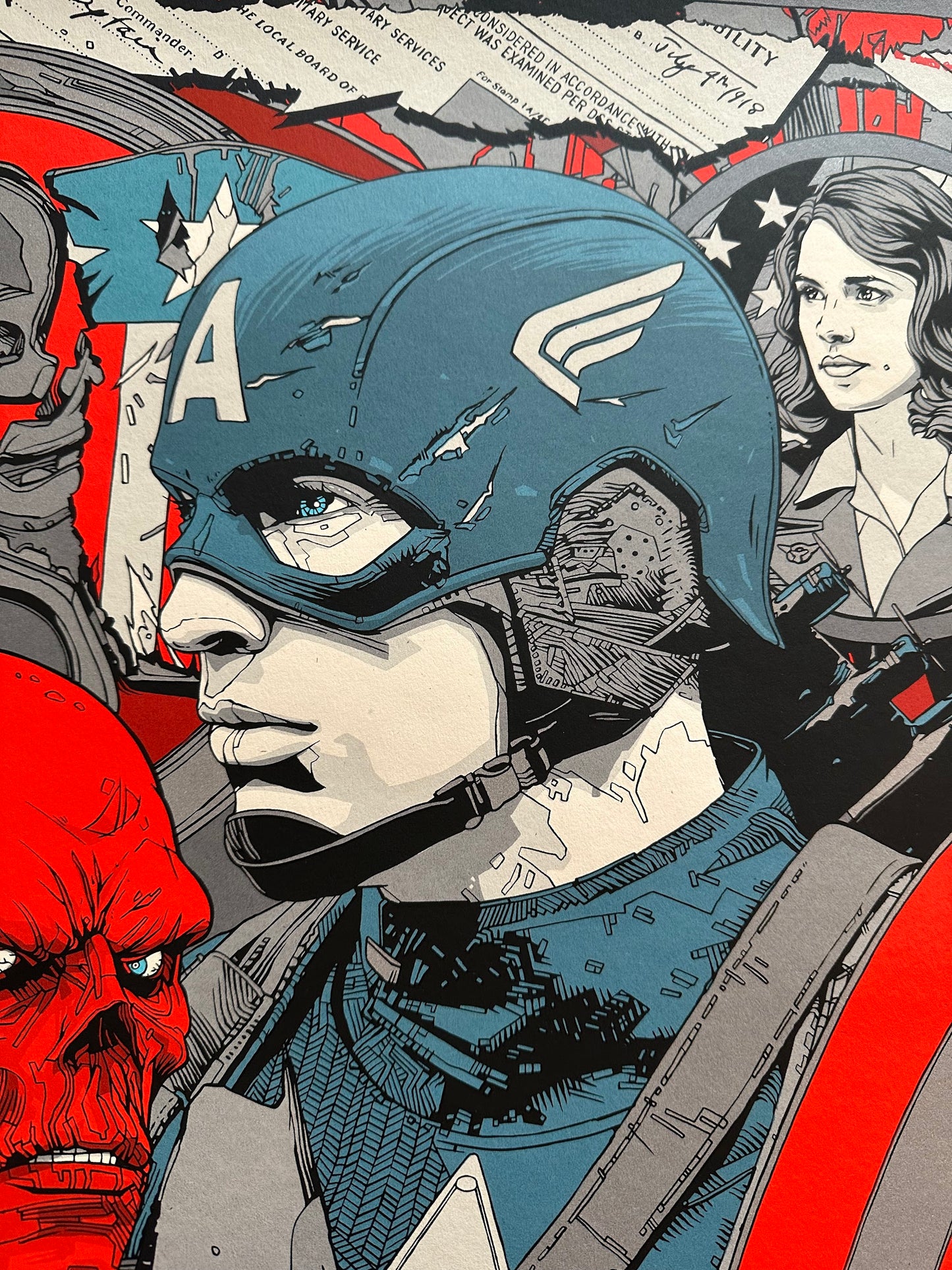 Tyler Stout – Captain America First Avenger, 24 x 36 in, poster, image 3