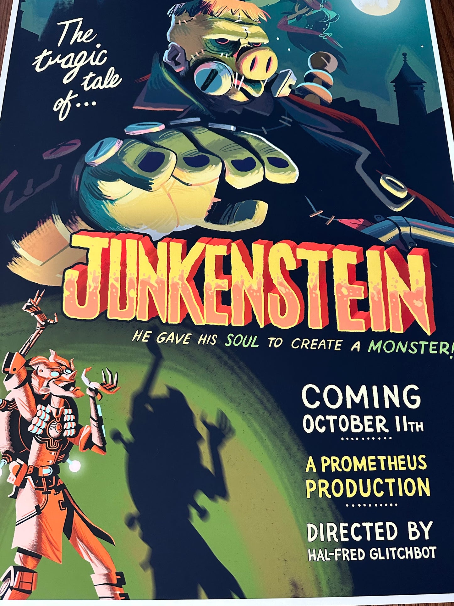 Glen Brogan – Junkenstein, 24 x 36 in, poster, image 4