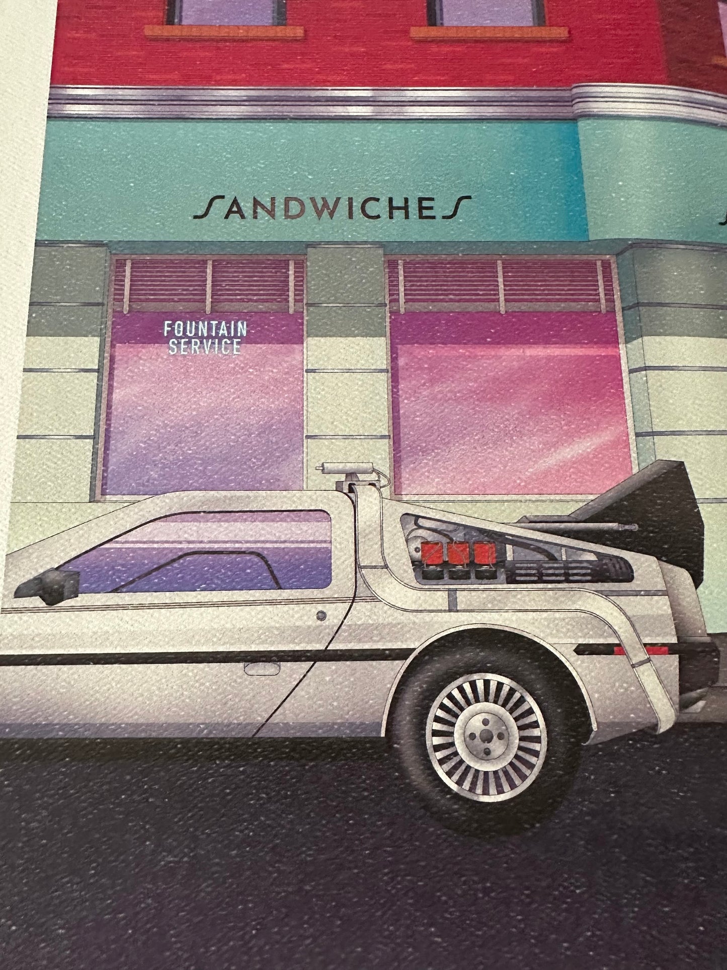 Zita Walker – Back to the Future "Lou's", 12.5 x 15.5 in, art print, image 2