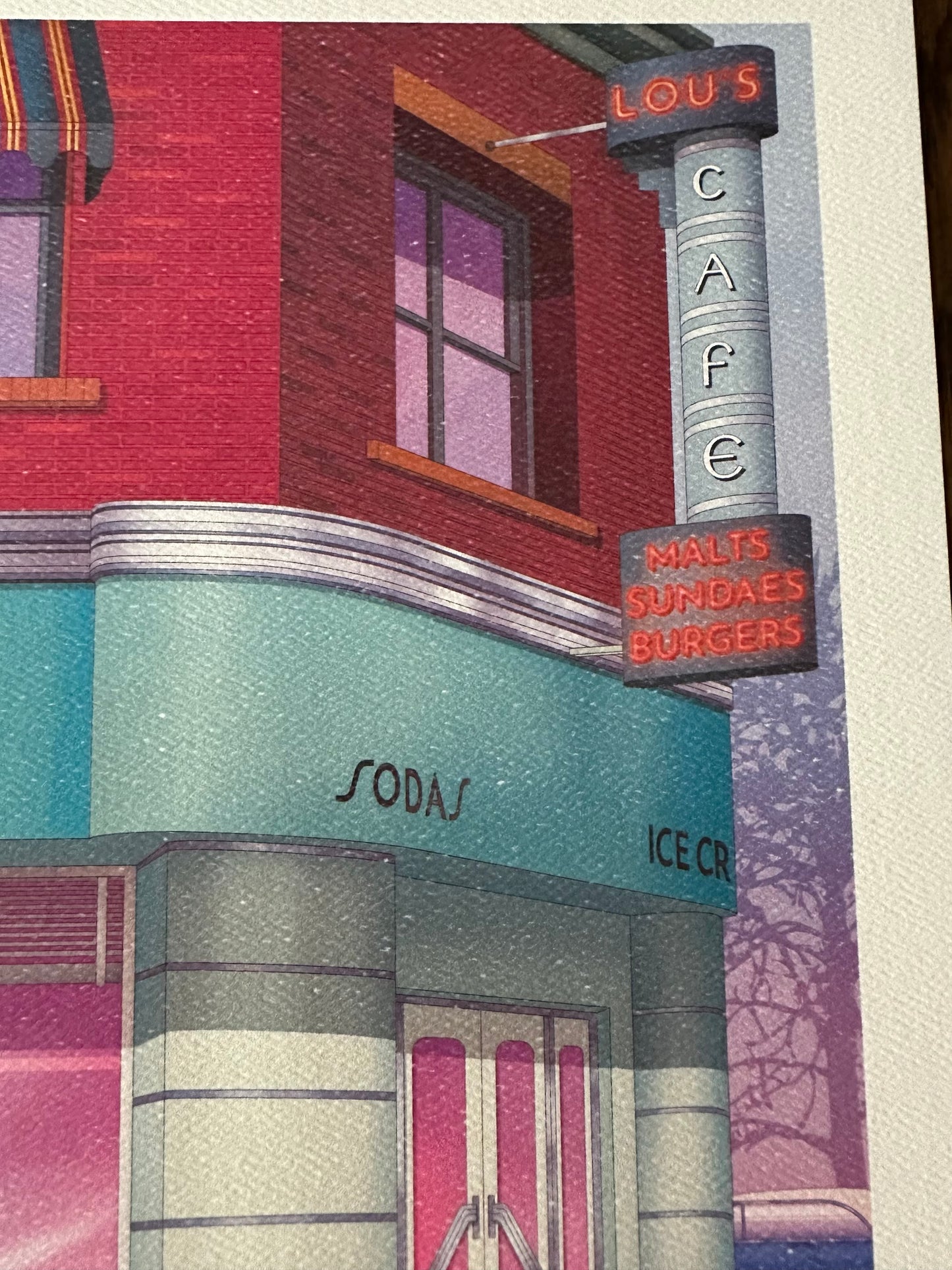 Zita Walker – Back to the Future "Lou's", 12.5 x 15.5 in, art print, image 3