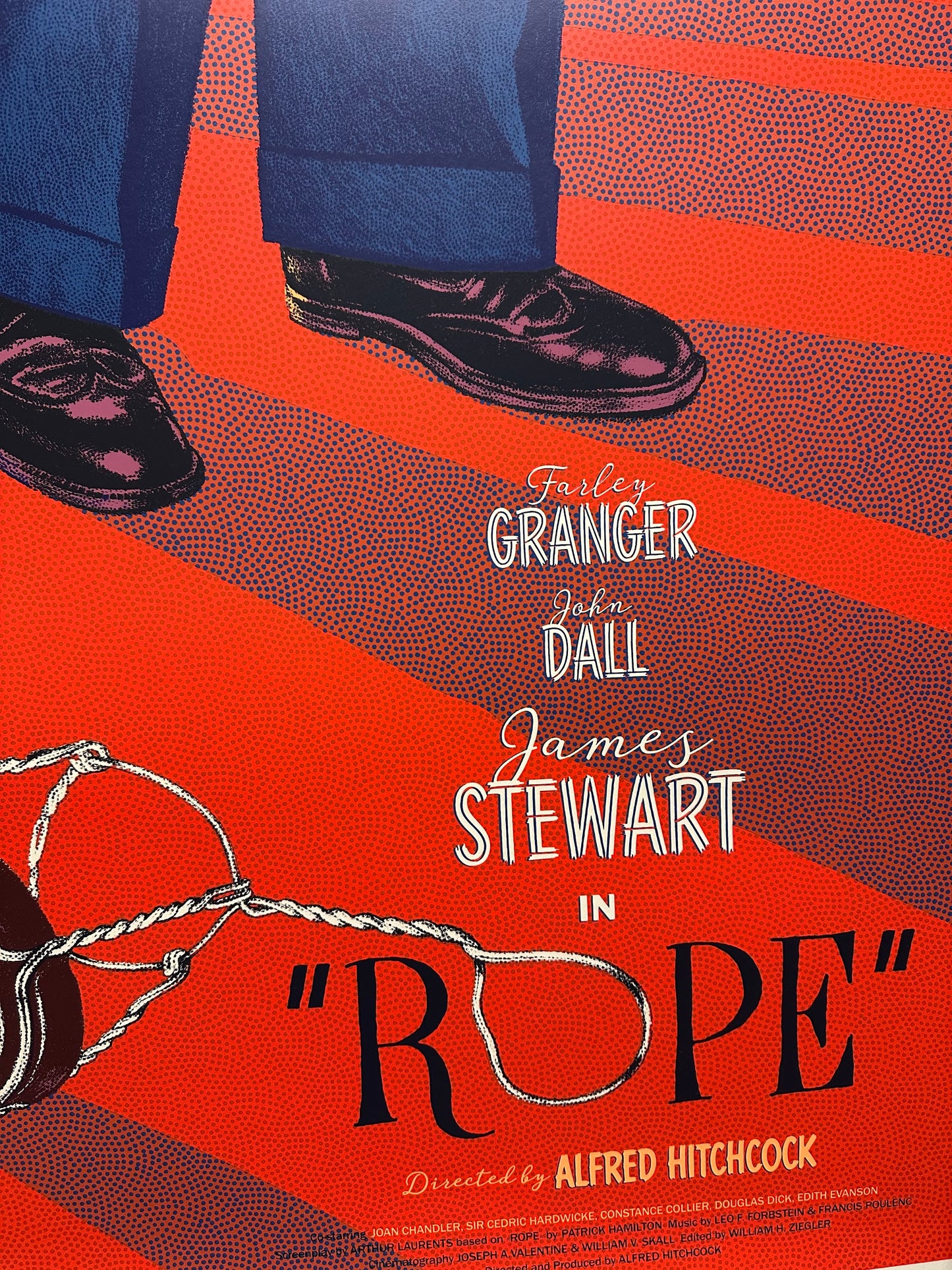 Jack Durieux – Alfred Hitchcock's Rope, 24 x 36 in, poster, image 3