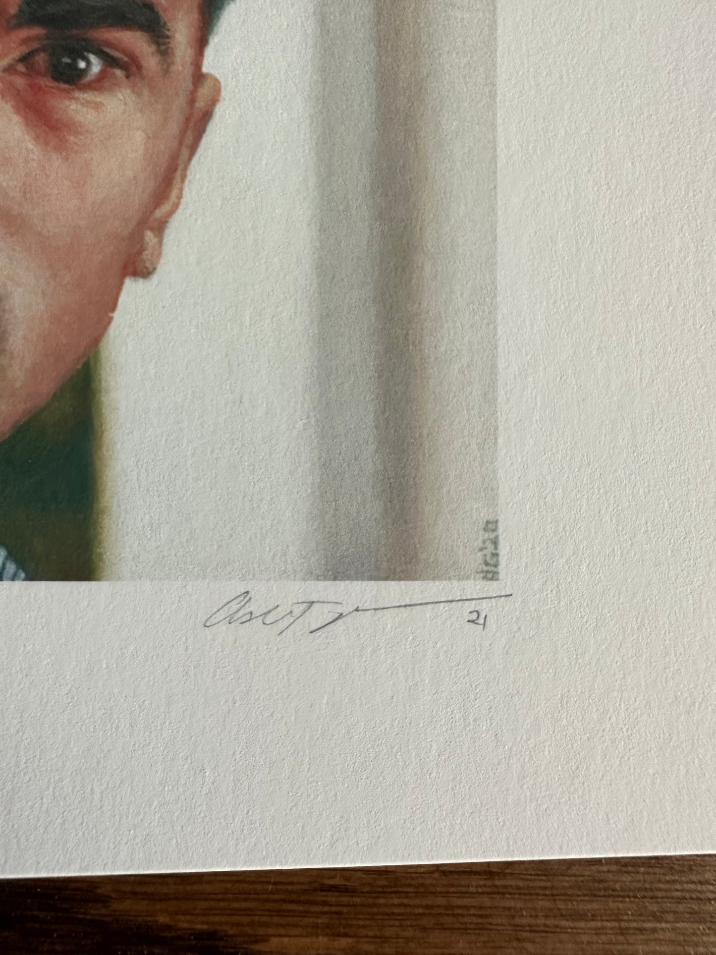 Ashton Gallagher – Schitt's Creek David Rose Portrait, 6 x 6 in, art print, image 3