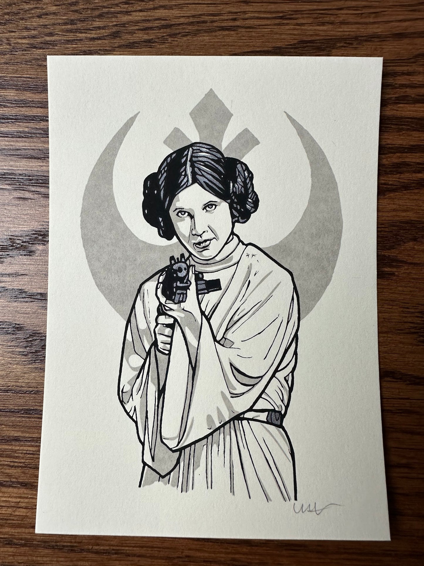 New Flesh – Princess Leia Handbill, 5 x 7 in, art print