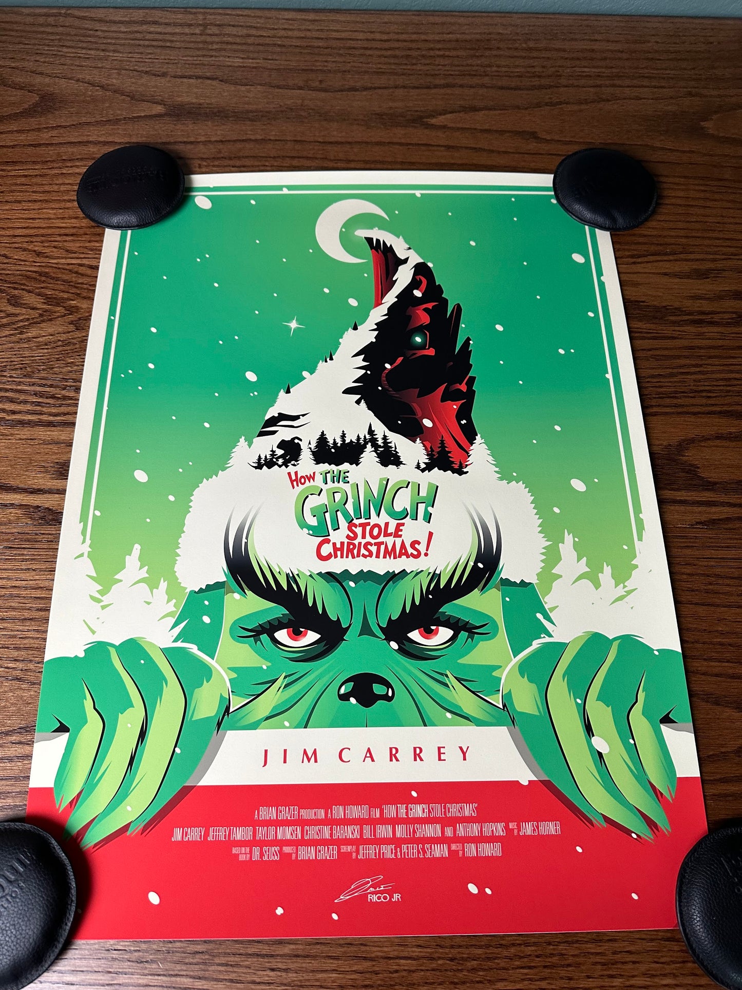 Juan Rico Jr – How the Grinch Stole Christmas, 18 x 24 in, art print