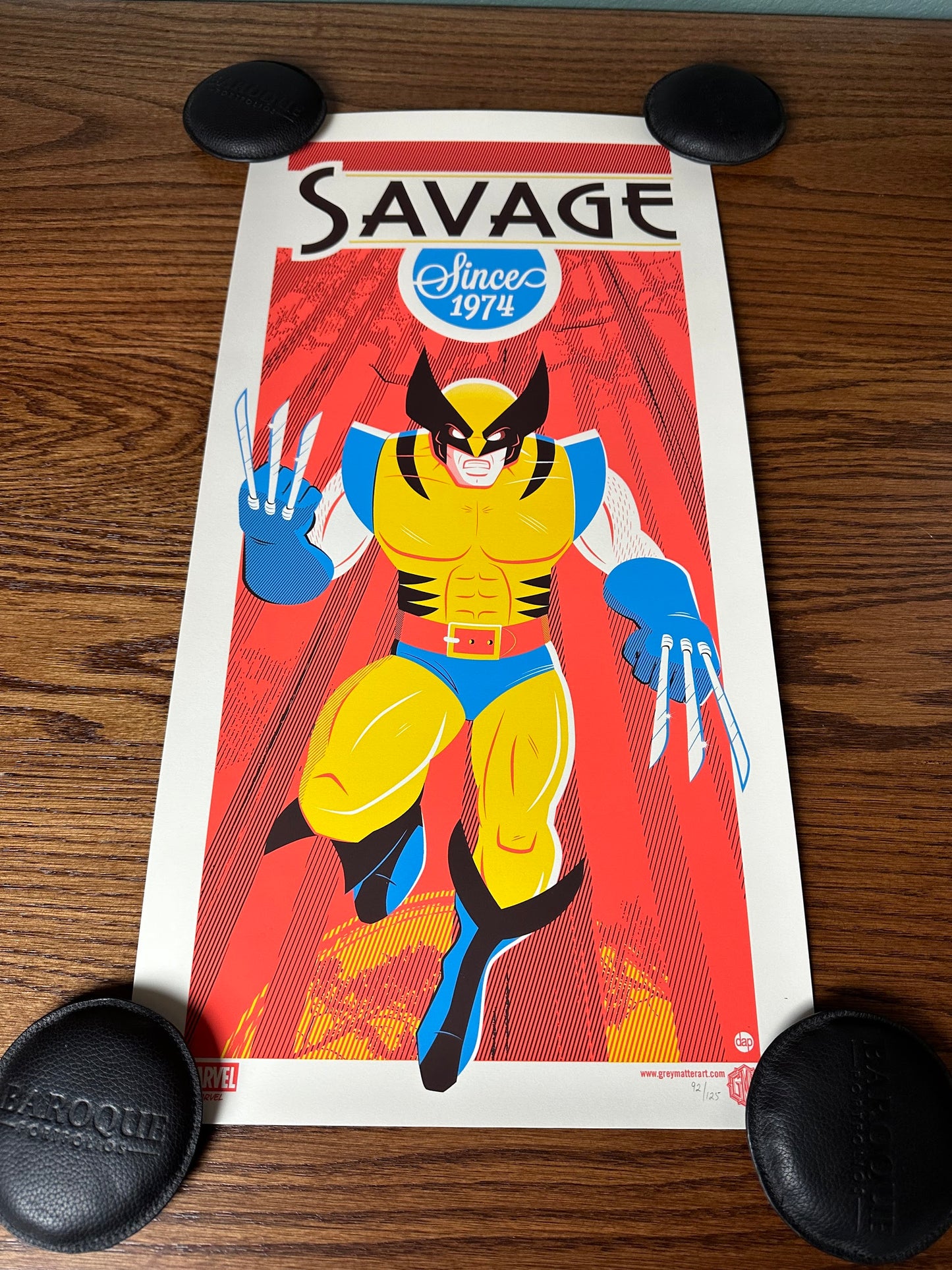 Dave Perillo – Wolverine, 12 x 24 in, art print