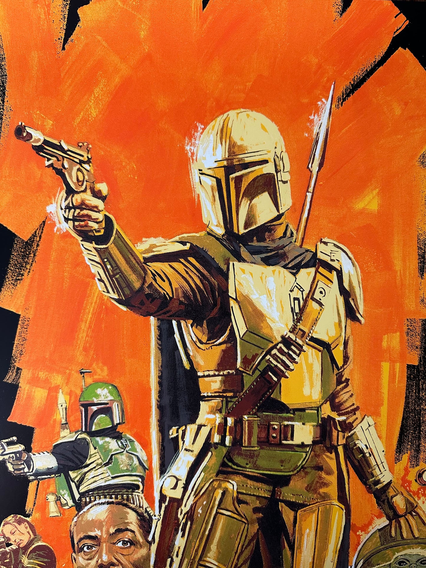 Paul Mann – The Mandalorian Foil Variant, 24 x 36 in, poster, image 2