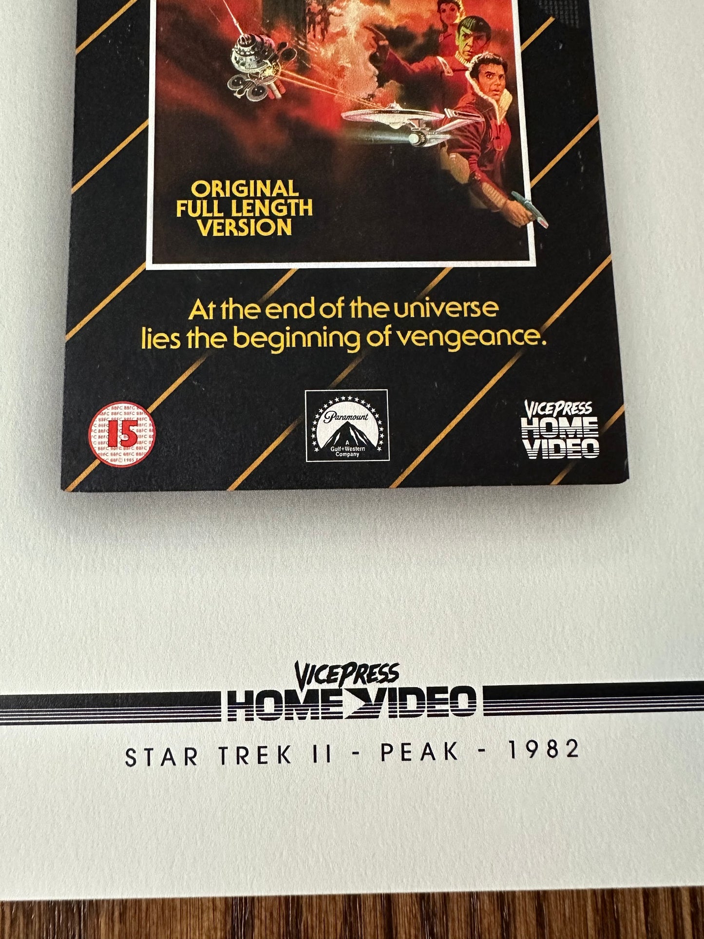 Matthew Peak - Star Trek Wrath of Khan Vice Press VHS Promo 8x10 art print - detail image 4