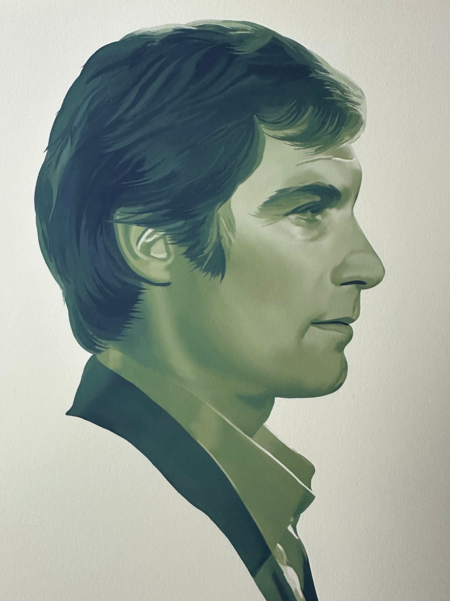 Dakota Randall – James Bond Timothy Dalton Portrait, 12 x 12 in, art print, image 2