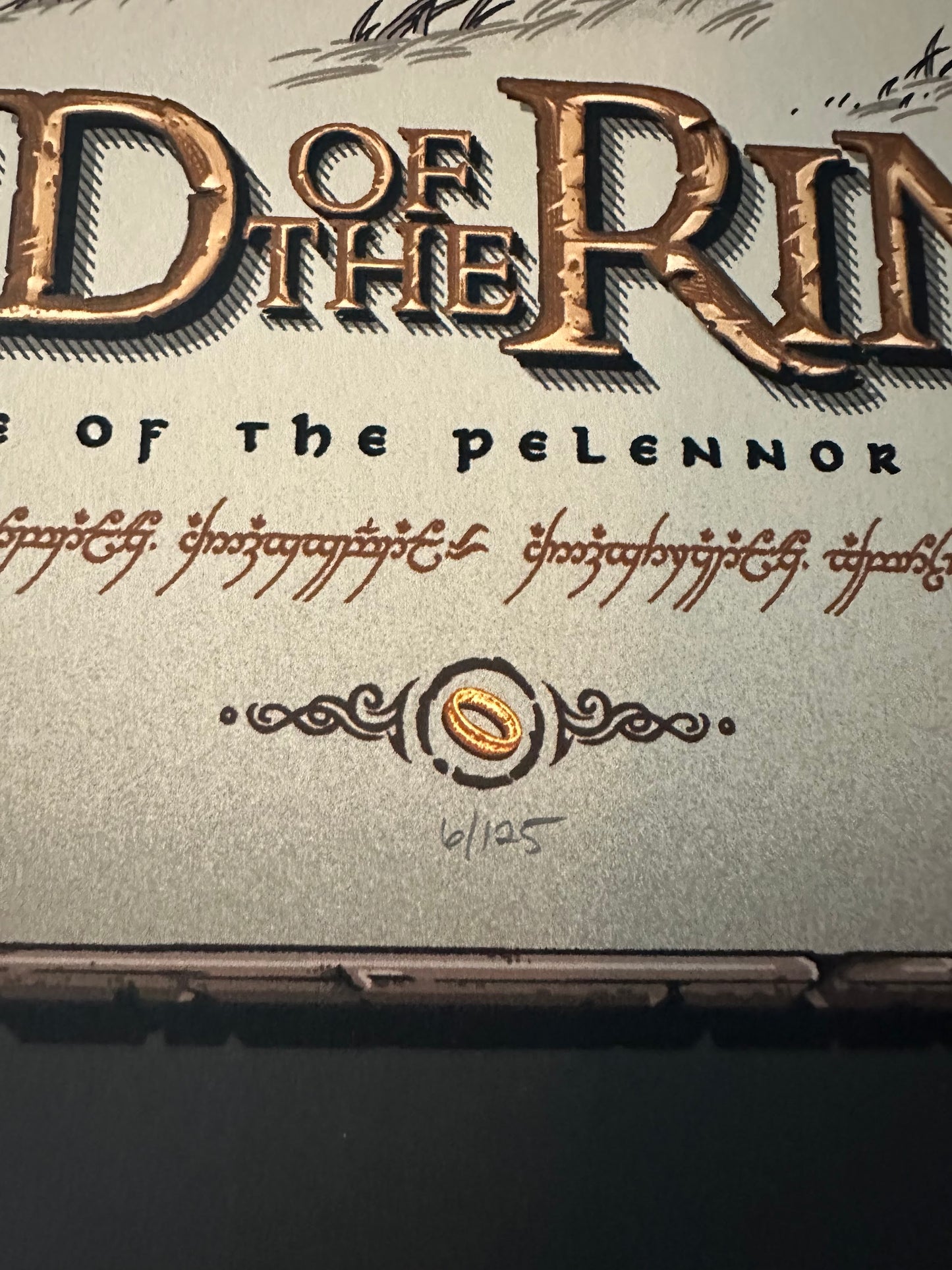 Brad Dunlop - LOTR Battle of the Pelennor Fields 12x24 movie poster - detail image 5