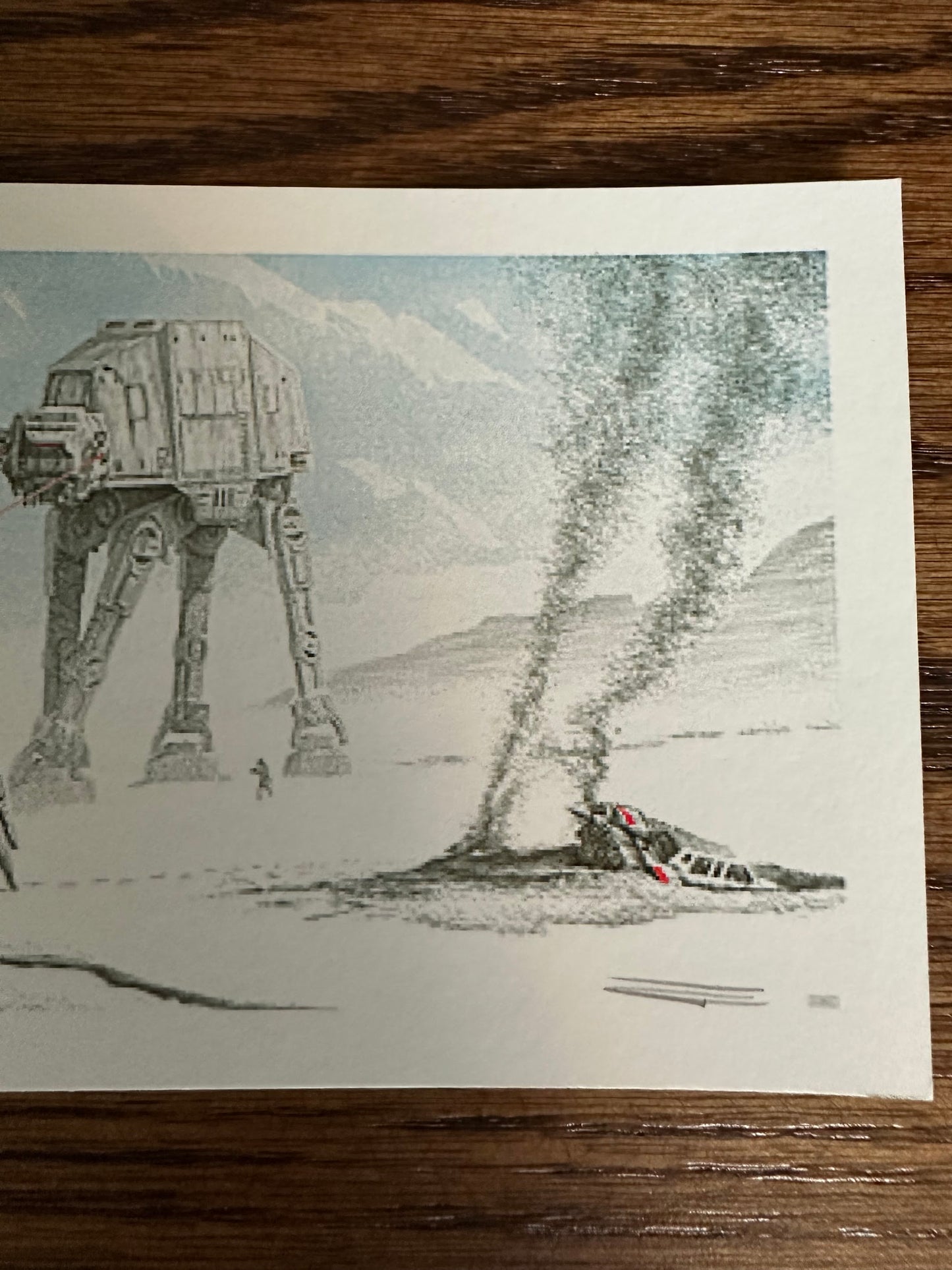 JC Richard - Star Wars Hoth Battle 12x4 art print - detail image 4