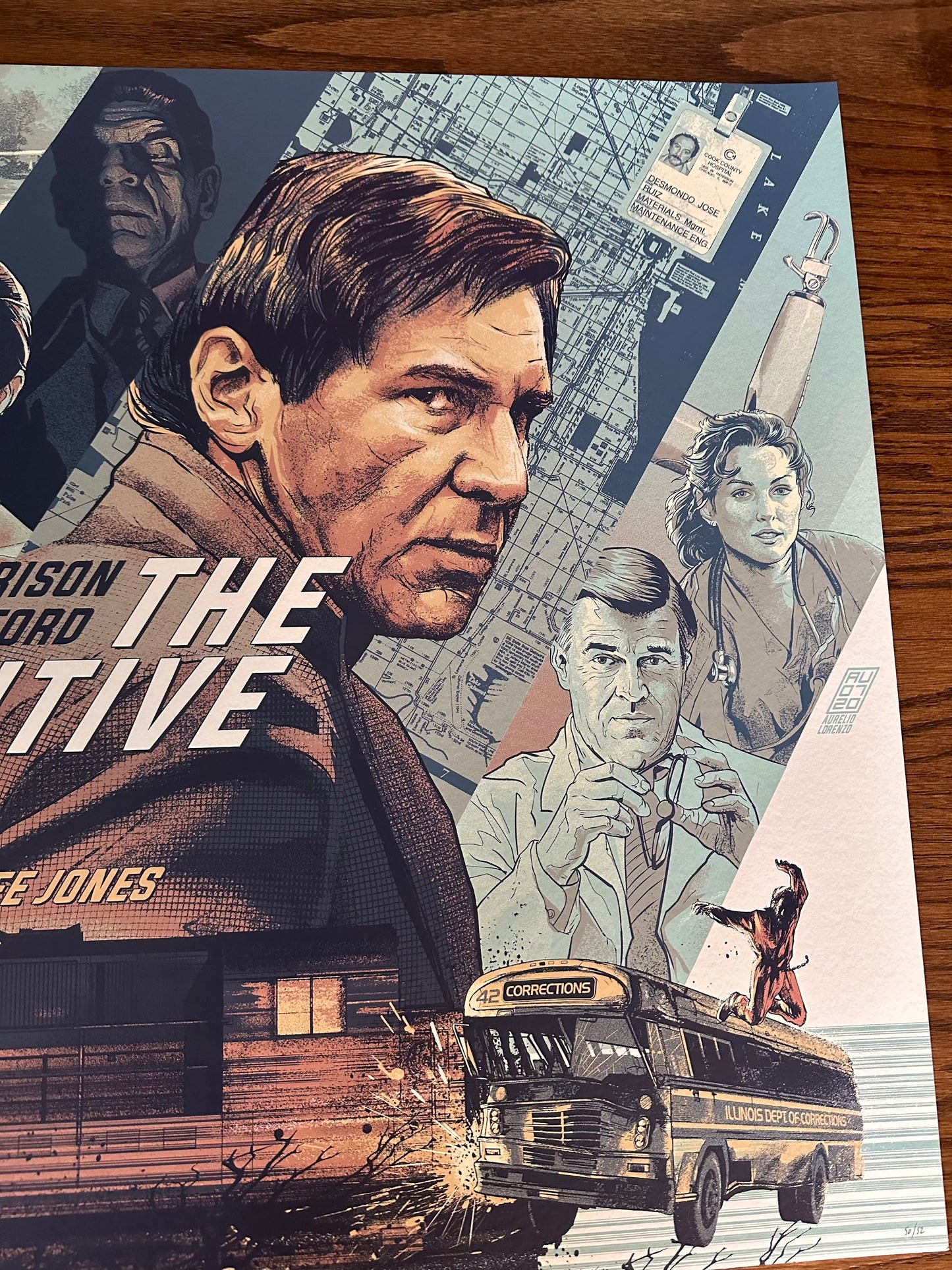 Aurelio Lorenzo – The Fugitive, 36 x 24 in, poster, image 4
