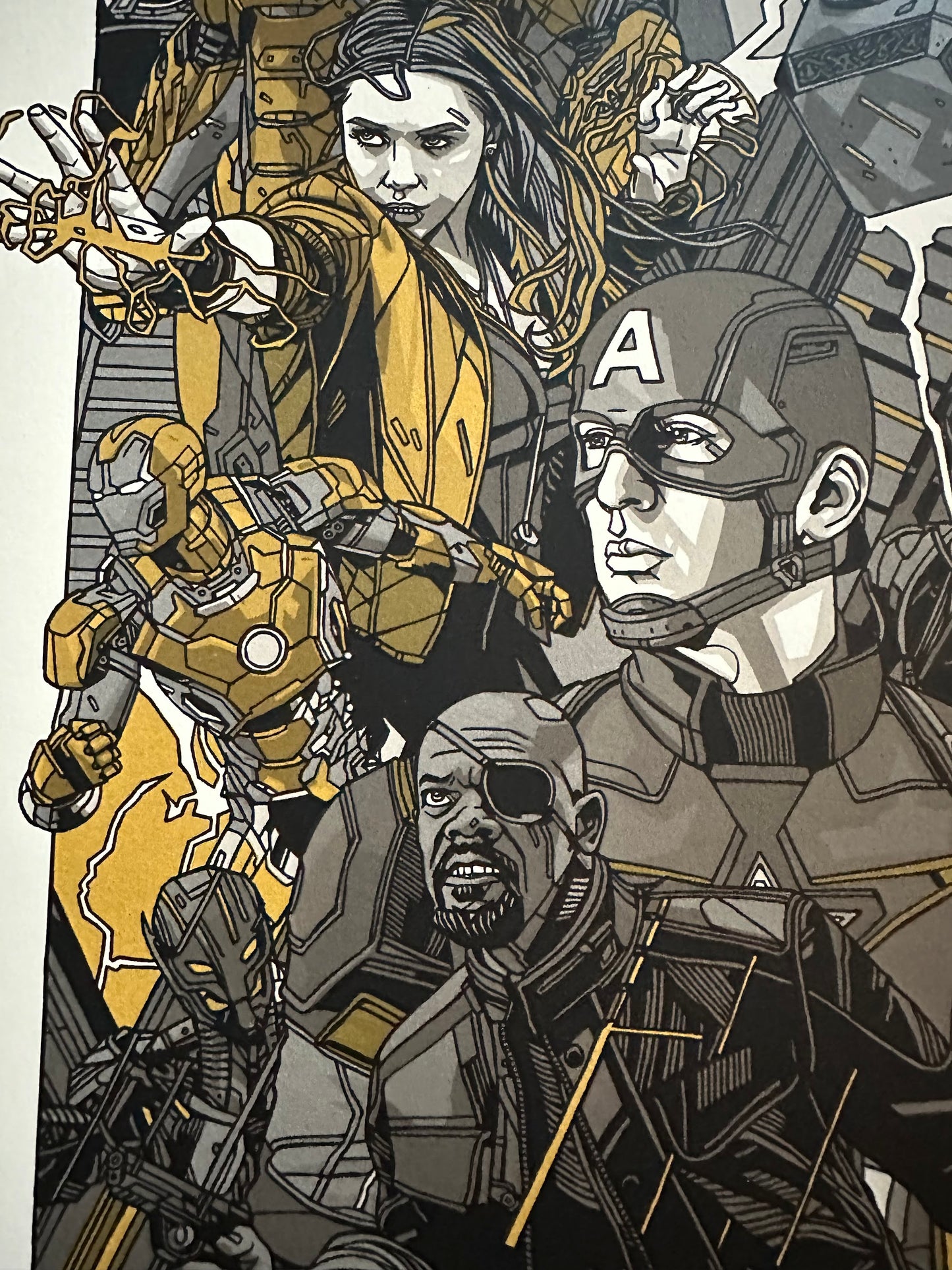 Tyler Stout – Avengers Age of Ultron Gold Variant, 24 x 36 in, poster, image 6