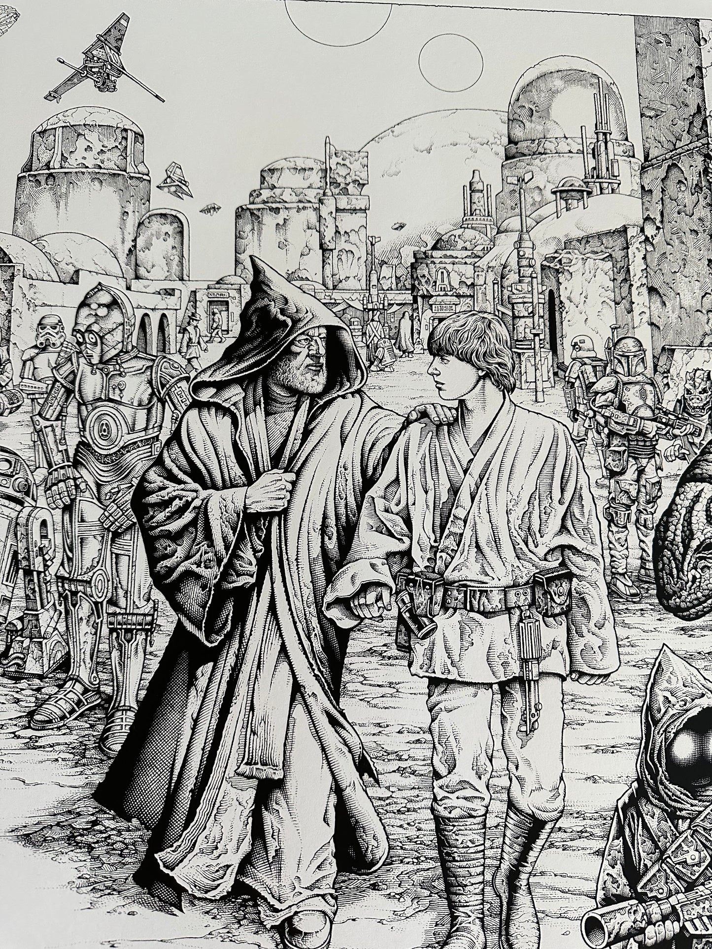 Mike Sutfin – Star Wars "We Must Be Cautious" Keyline Variant, 36 x 24 in, poster, image 4
