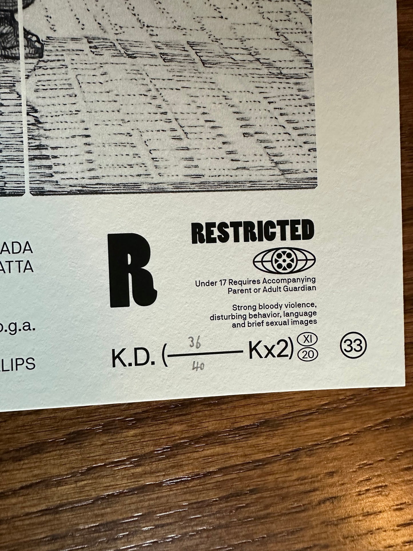 Krzysztof Domardzki - Joker Arthur Pencil Variant 36x24 movie poster - detail image 9