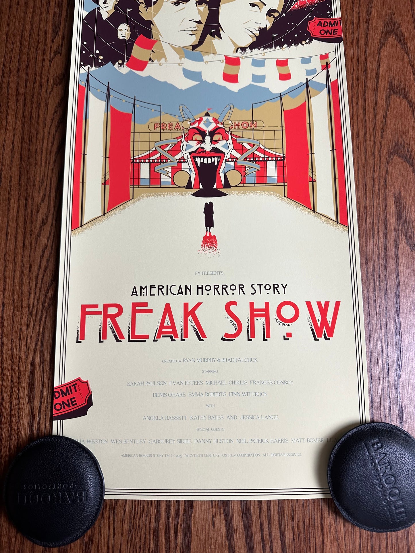 Marinko Milosevski – American Horror Story Freak Show Variant, 12 x 36 in, art print, image 5