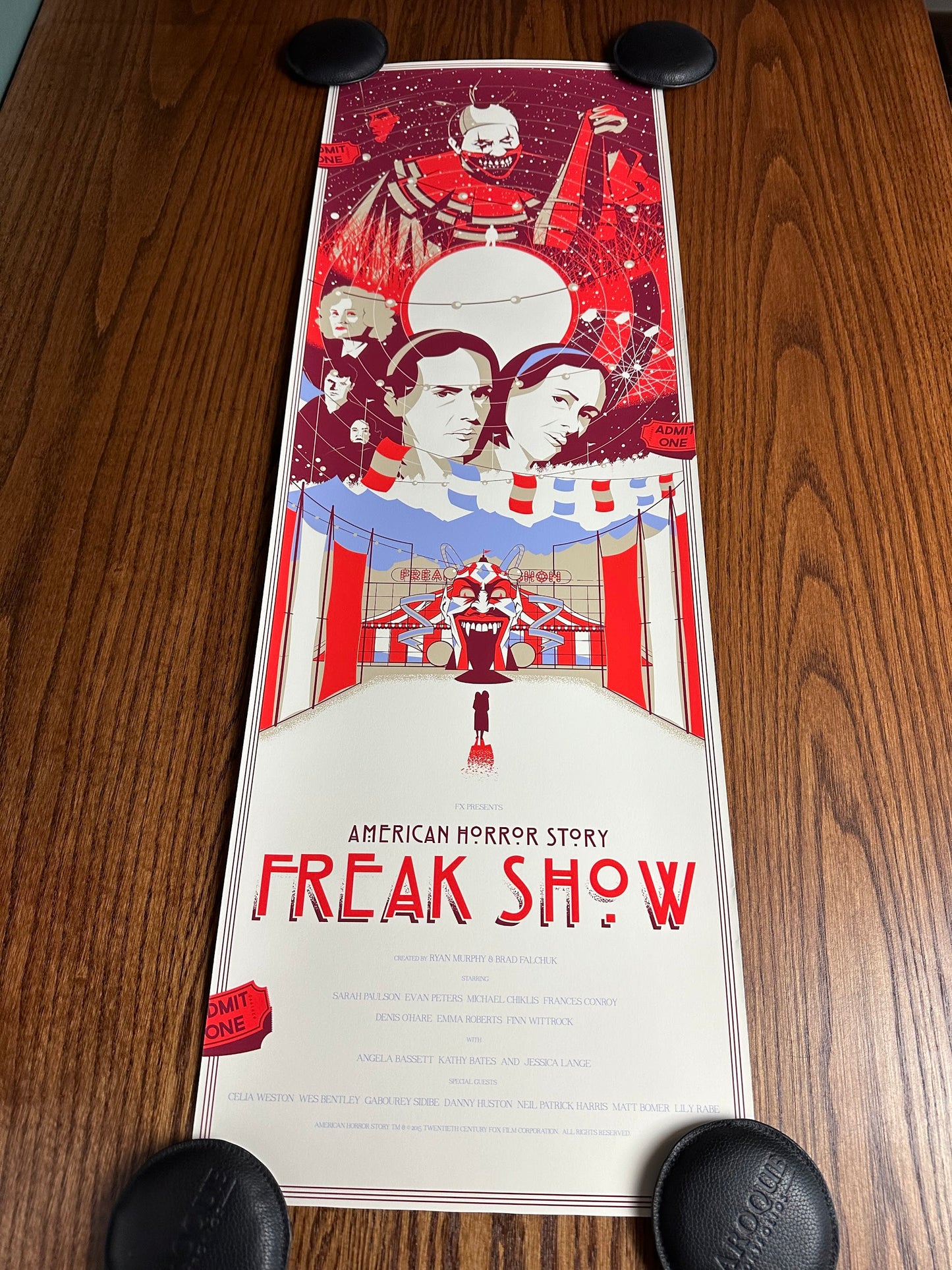 Marinko Milosevski – American Horror Story Freak Show, 12 x 36 in, art print