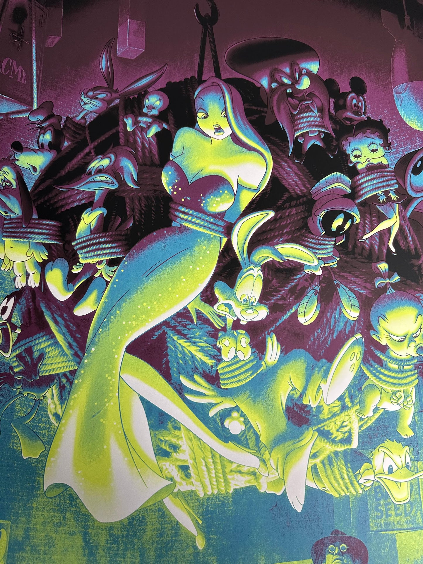 Kevin Wilson – Who Framed Roger Rabbit, 24 x 36 in, poster, image 2
