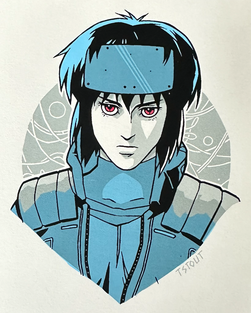 Tyler Stout - Pros and Cons Series IX Major 19 4x5 art print - detail image 3