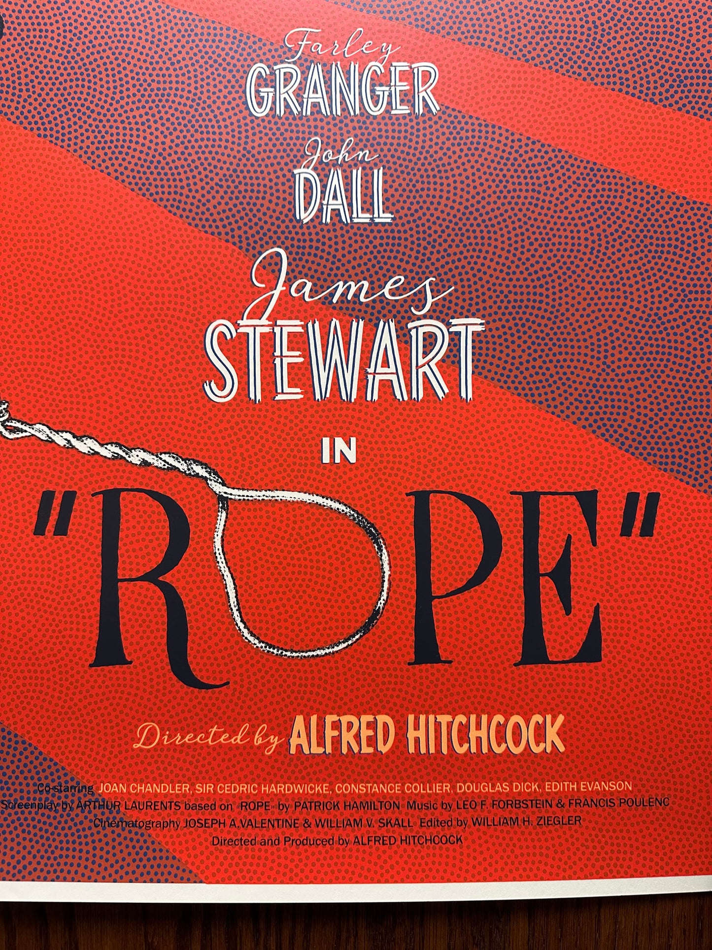 Jack Durieux – Alfred Hitchcock's Rope, 24 x 36 in, poster, image 4
