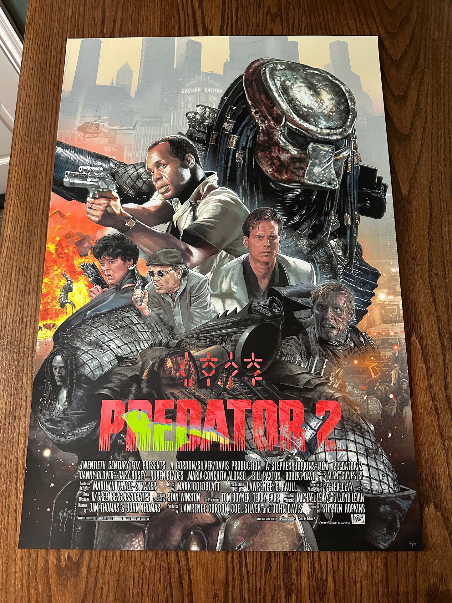 Juan Burgos – Predator 2 Variant, 24 x 36 in, poster