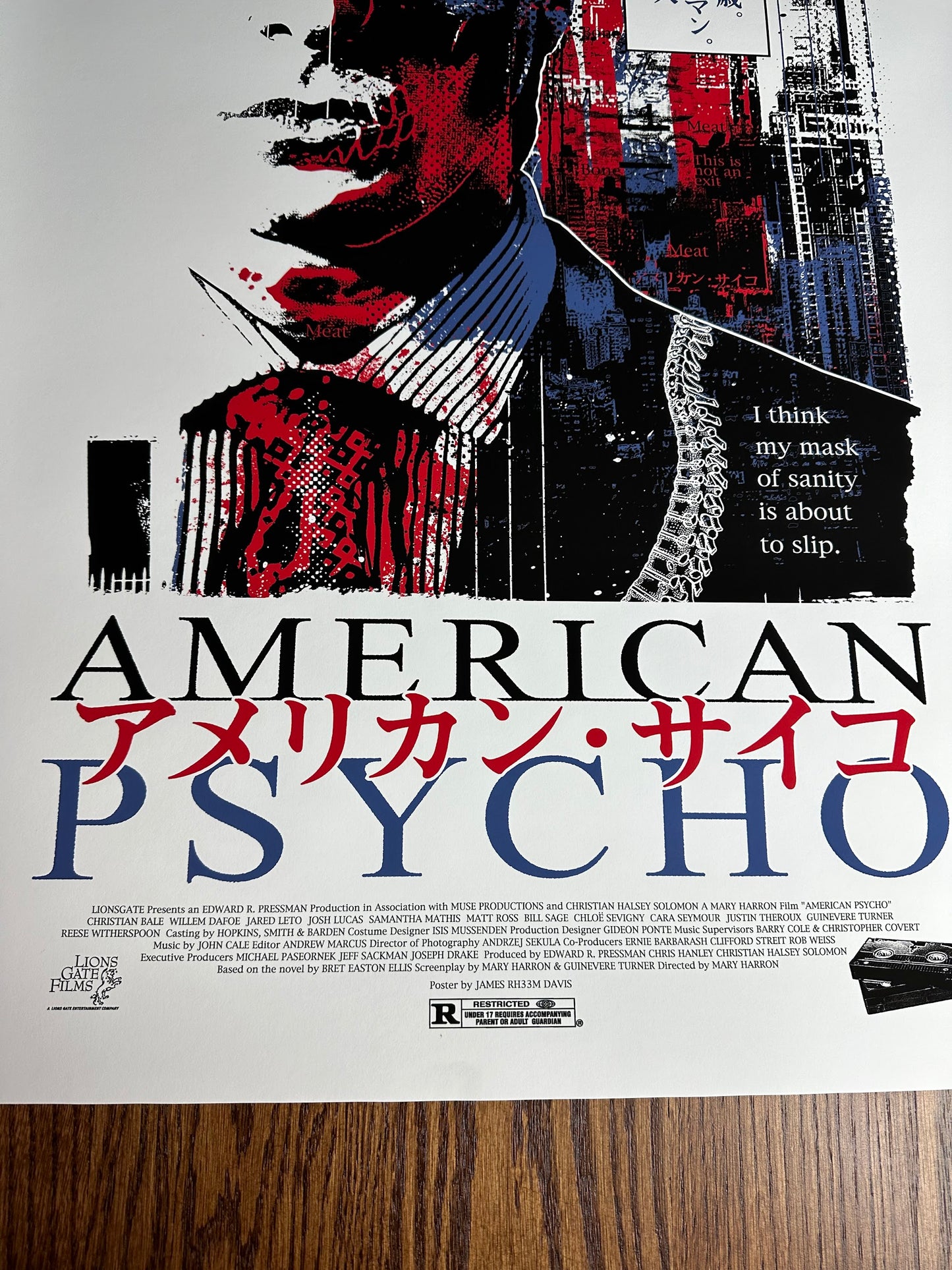James Rheem Davis – American Psycho, 24 x 36 in, poster, image 5