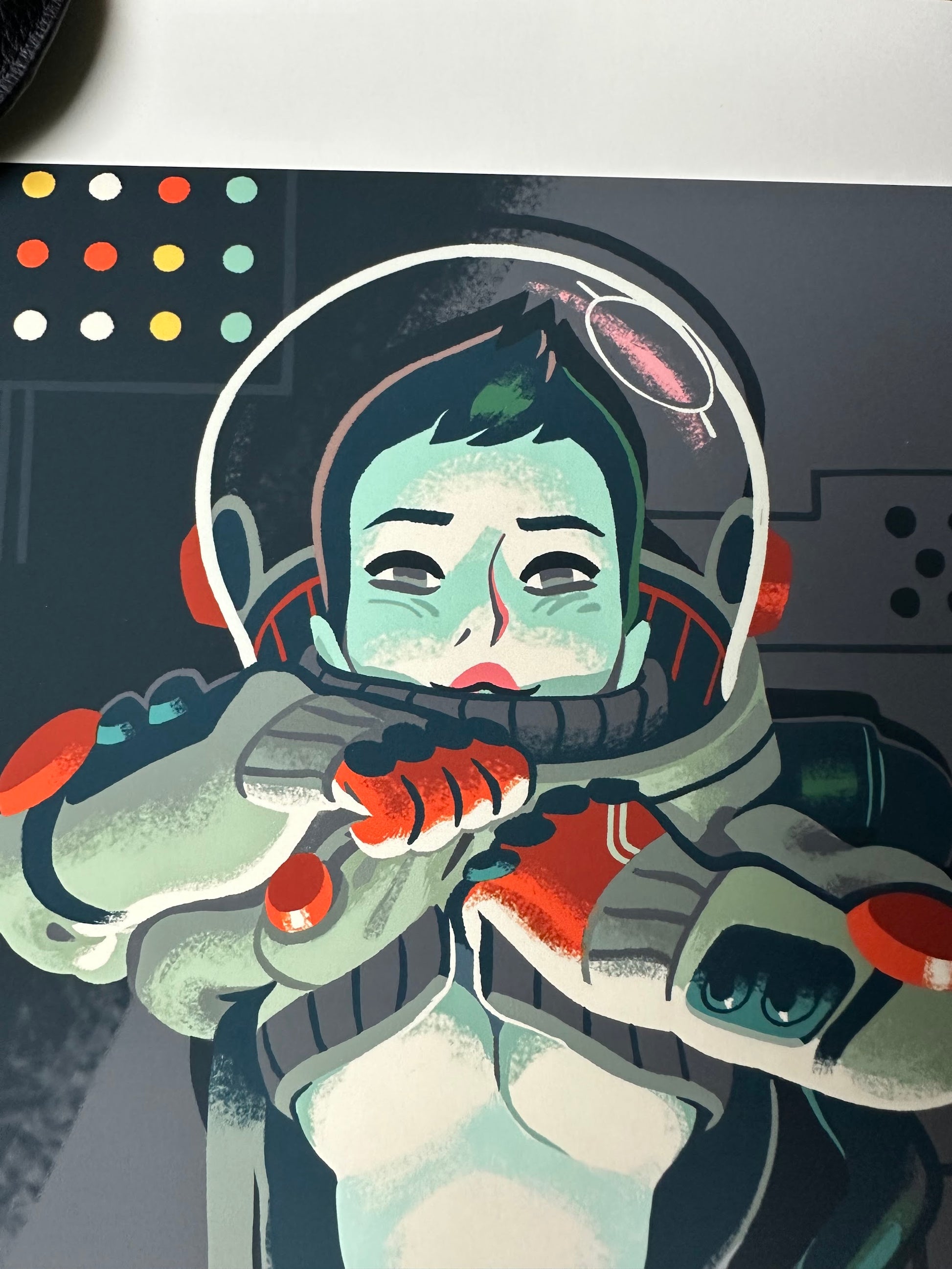 Glen Brogan – Astronaut Pin-Up Girl, 11 x 14 in, art print, image 2