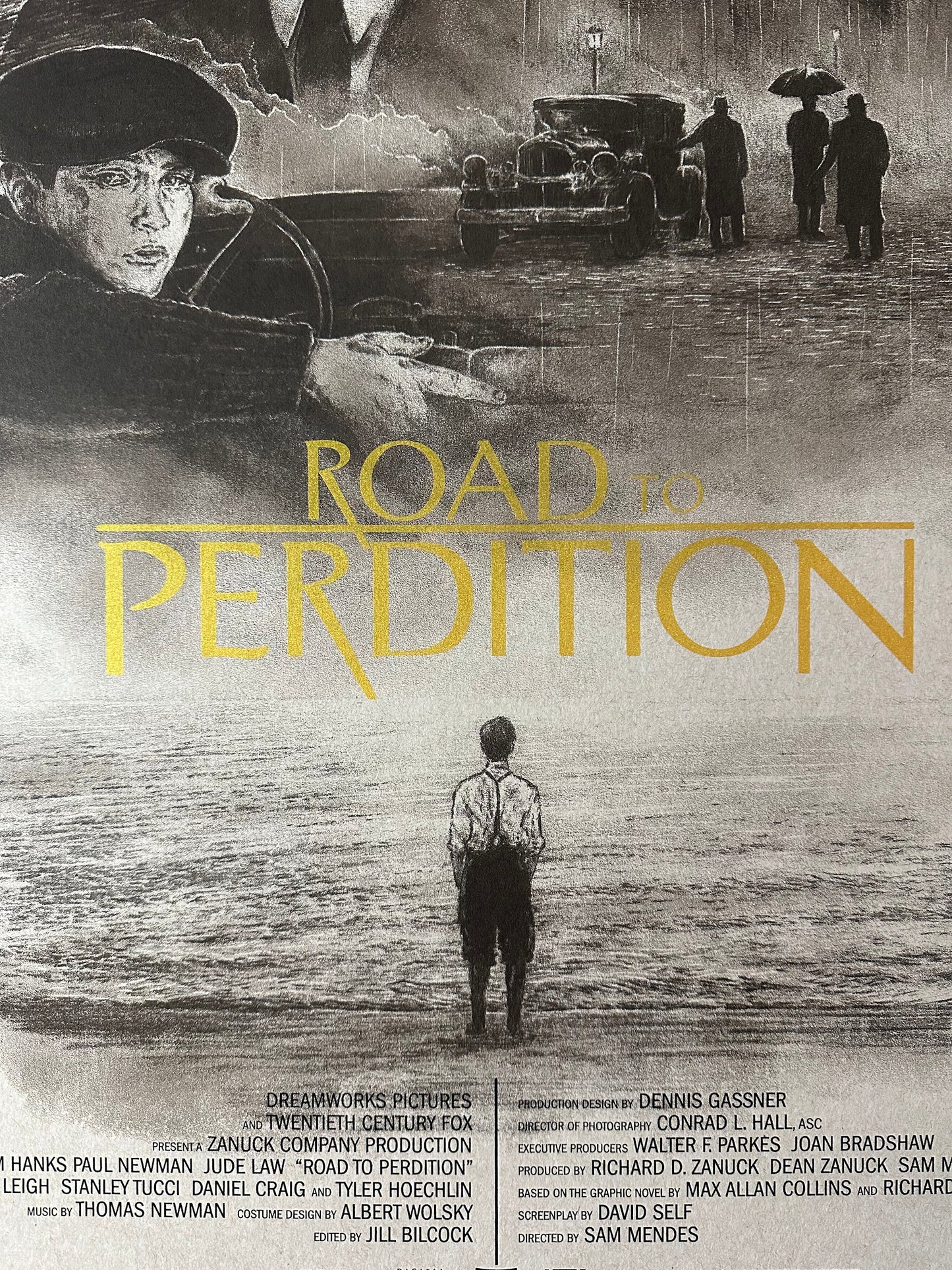 Andrew Rowland - Road to Peridition Gold Variant 24x36 movie poster - detail image 2