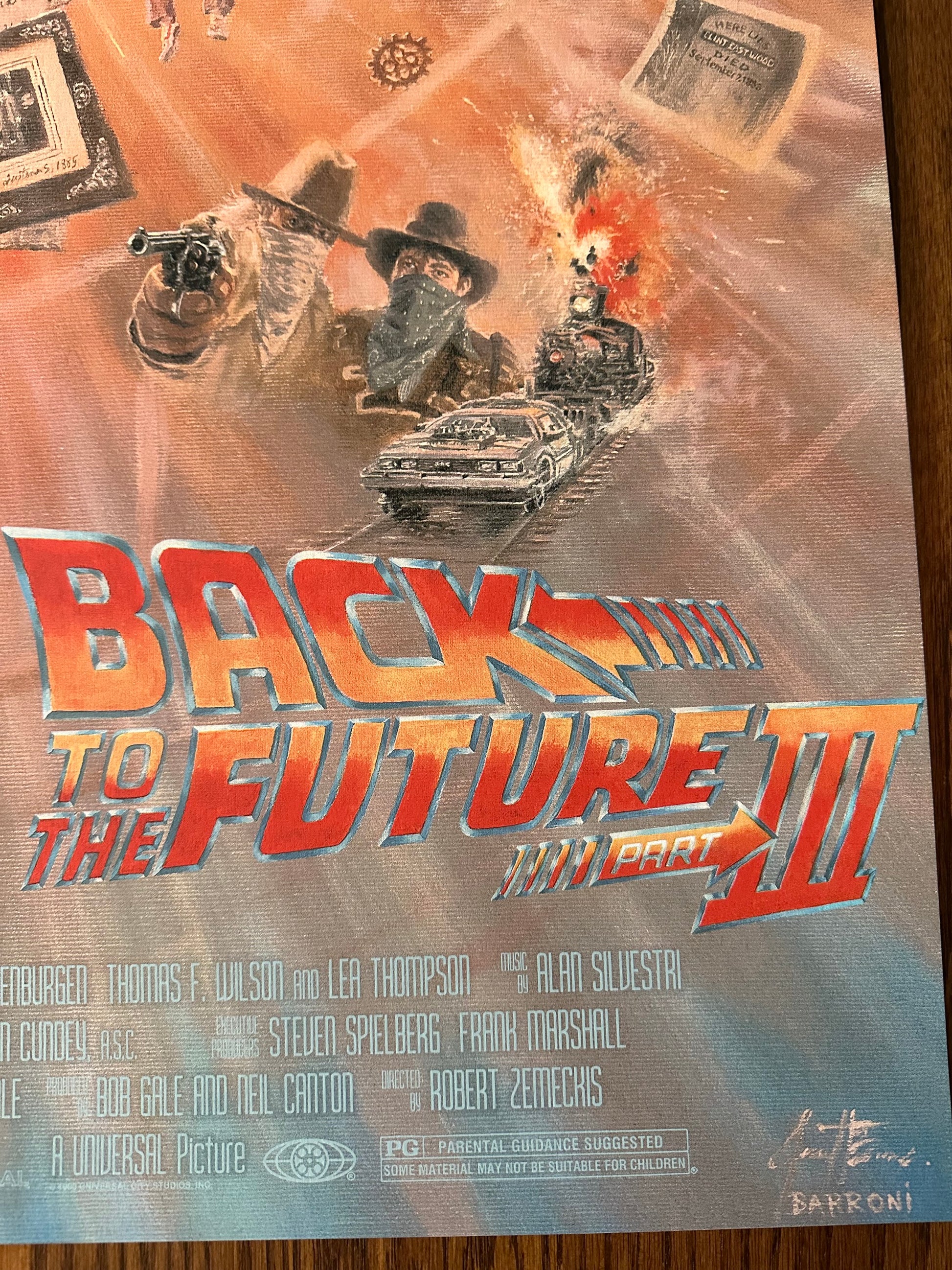 Gustavo Barroni – Back to the Future III, 24 x 36 in, poster, image 7