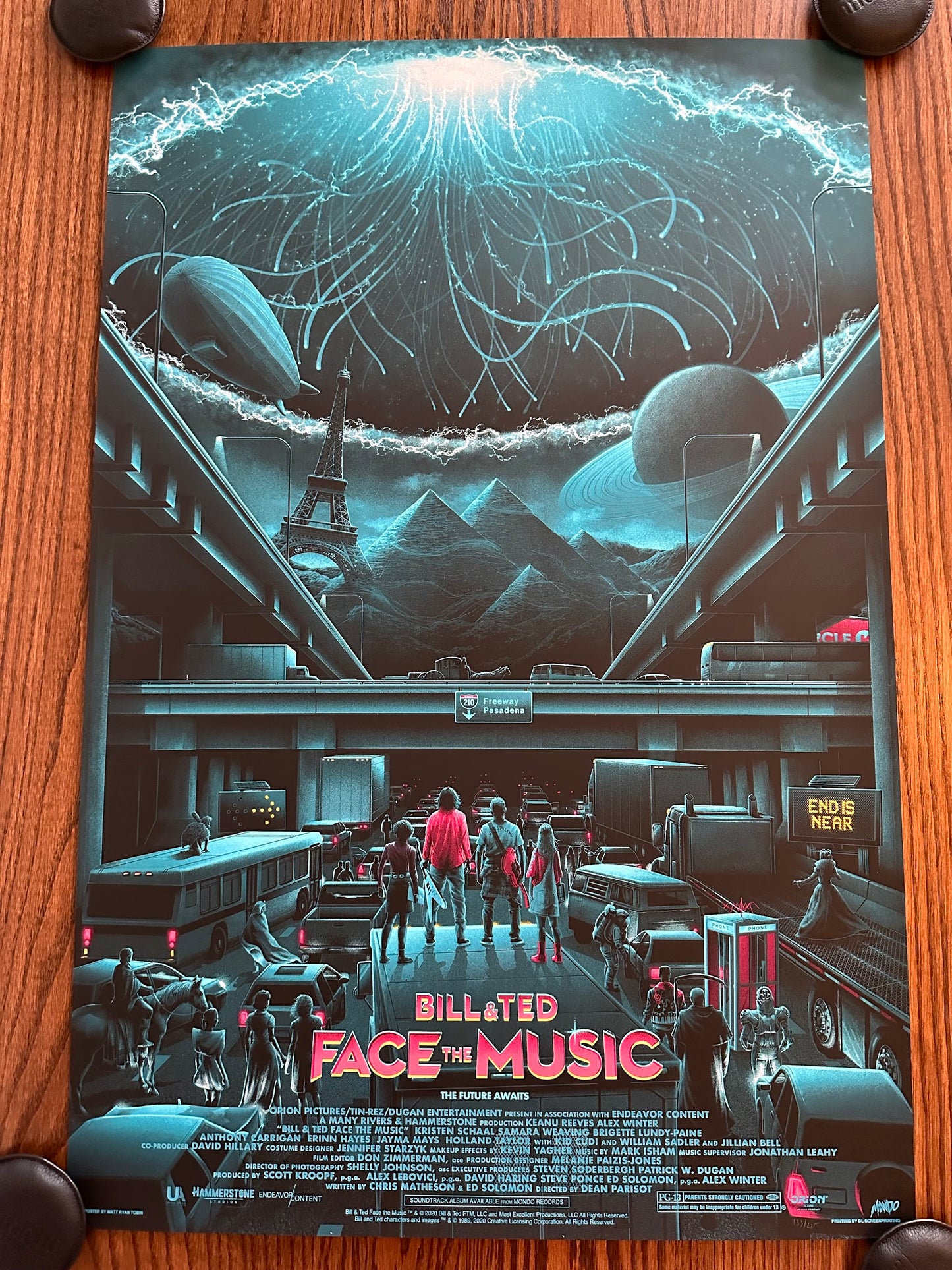 Matt Ryan Tobin – Bill and Ted Face the Music, 24 x 36 in, poster