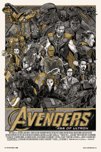 Tyler Stout – Avengers Age of Ultron Gold Variant, 24 x 36 in, poster, image 10
