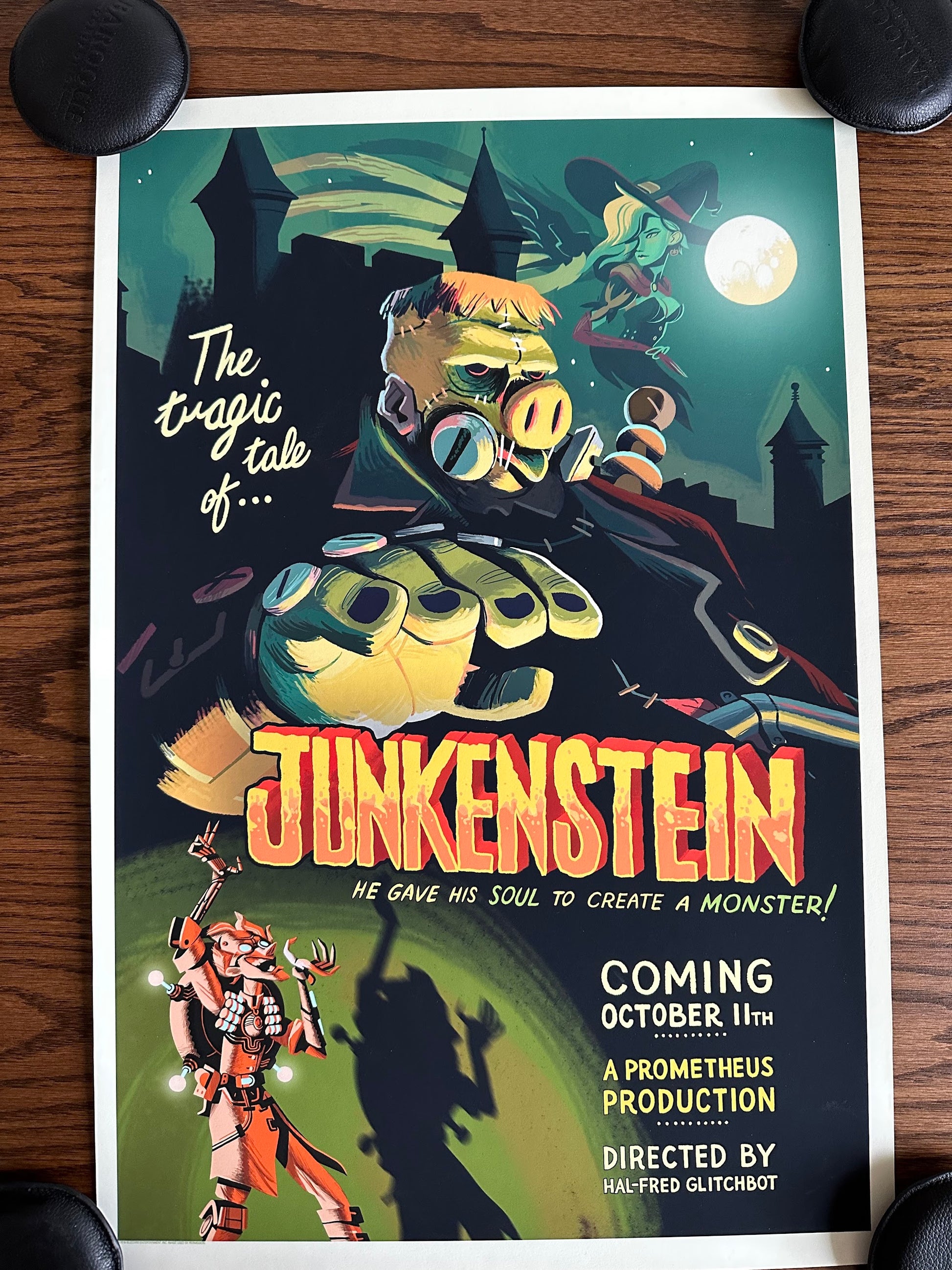 Glen Brogan – Junkenstein, 16 x 24 in, art print