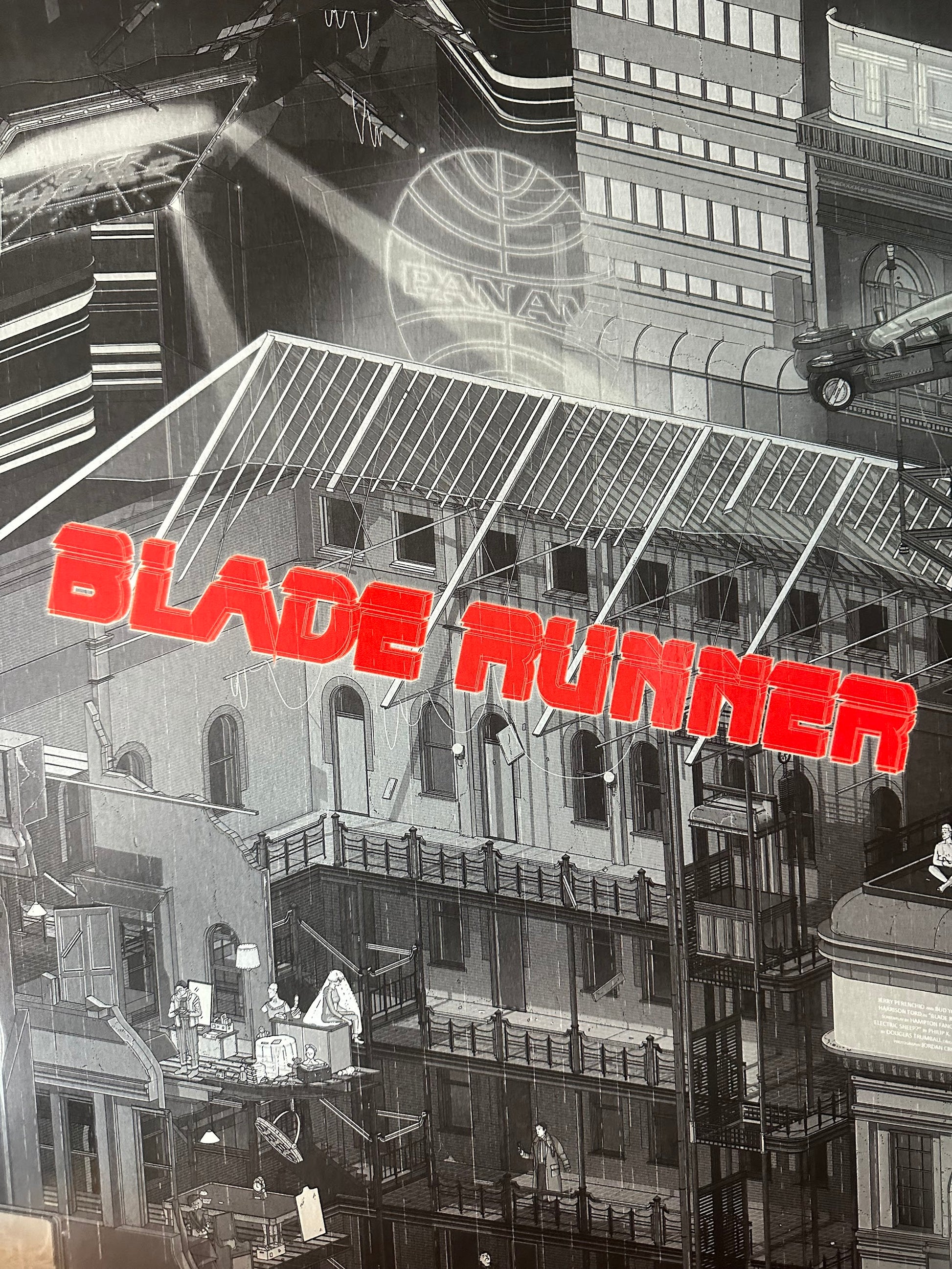 Doug John Miller – Blade Runner B&W Variant, 24 x 36 in, poster, image 2