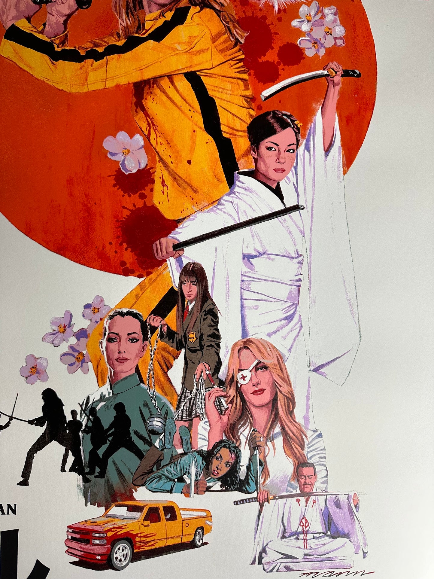 Paul Mann – Kill Bill Vol 1 White Variant, 24 x 36 in, poster, image 3