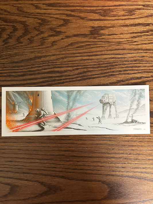 JC Richard - Star Wars Hoth Battle 12x4 art print