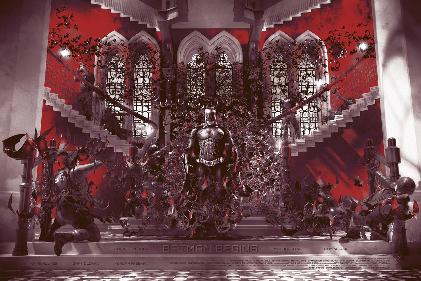 Chris Skinner – Batman Begins, 36 x 24 in, poster, image 8