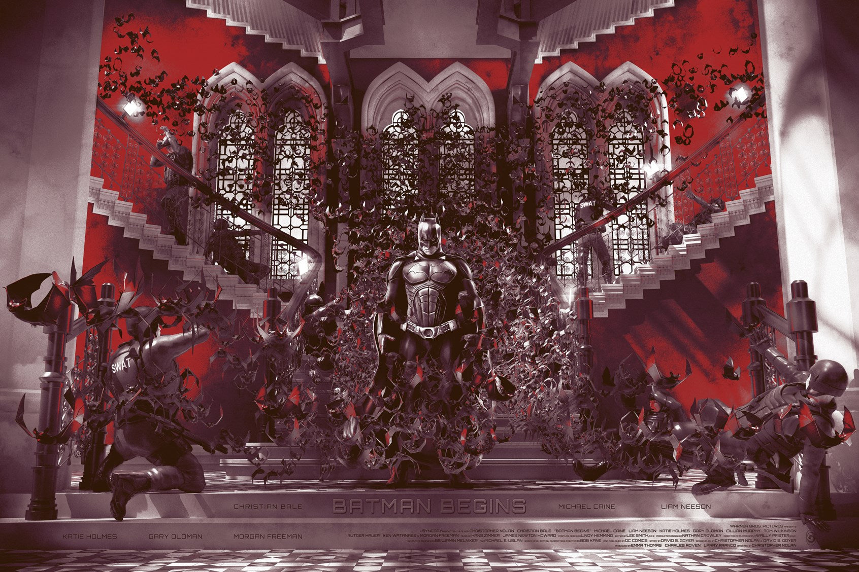 Chris Skinner – Batman Begins, 36 x 24 in, poster, image 8
