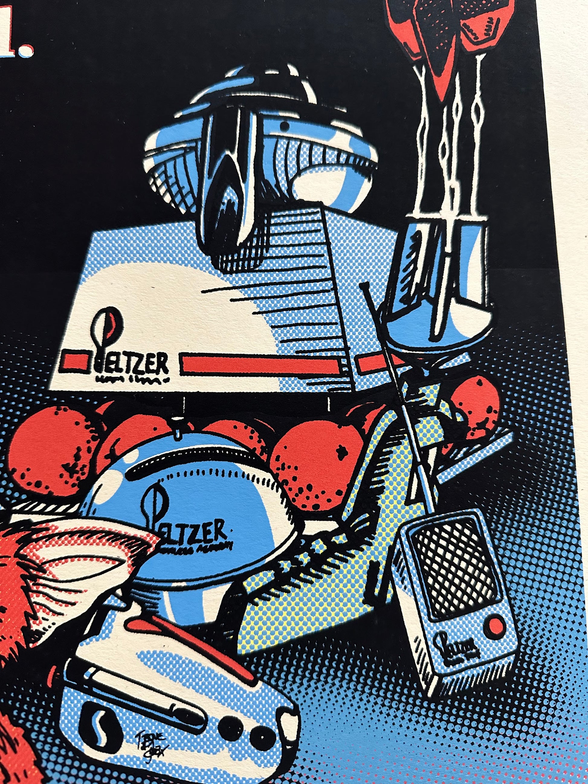 T-Bone & Ajax – Peltzer Gremlins Ad, 19 x 25 in, art print